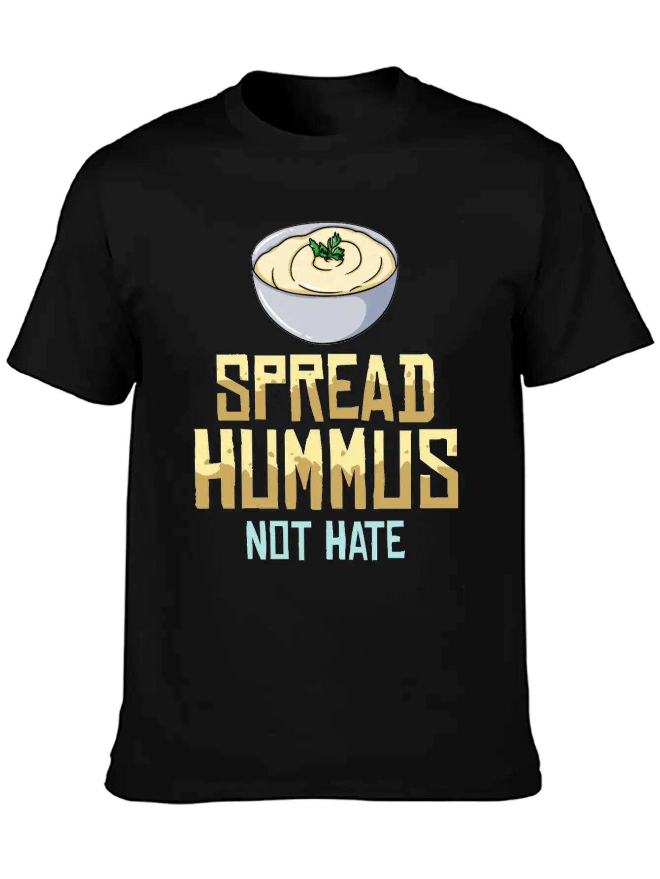 Hummus Healthy Gift Recipes Black Bean Breathable Graphic T-Shirt – Perfect For Casual Days