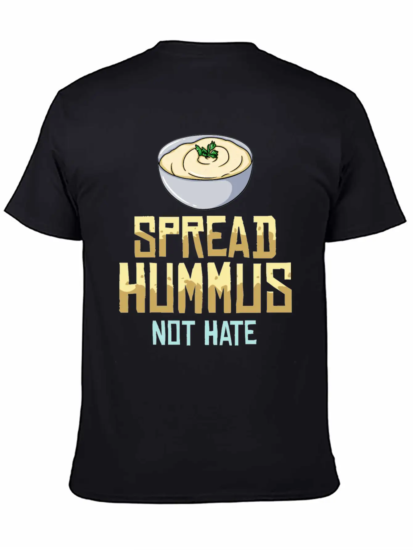 Hummus Healthy Gift Recipes Black Bean Breathable Graphic T-Shirt – Perfect For Casual Days