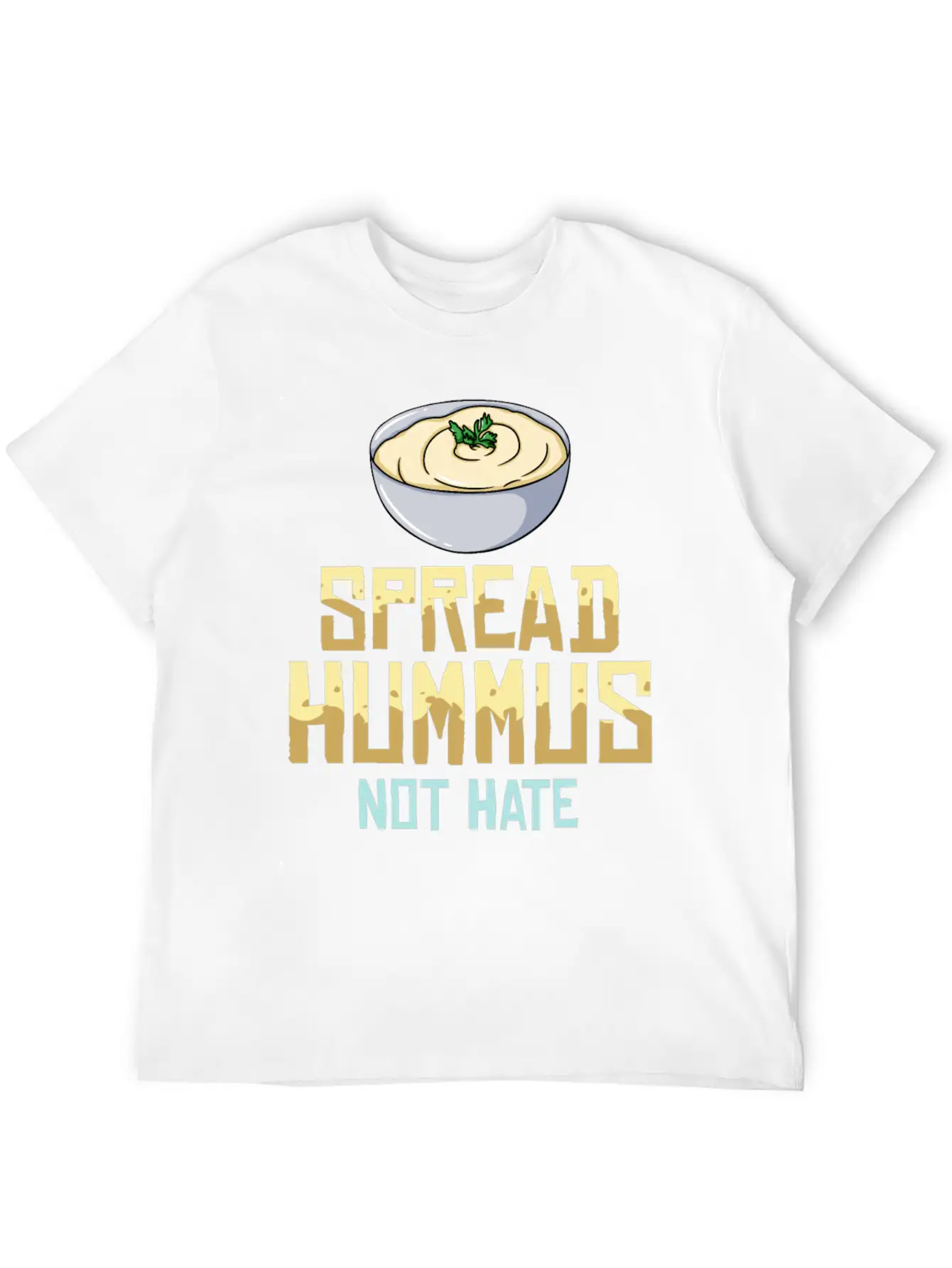 Hummus Healthy Gift Recipes Black Bean Breathable Graphic T-Shirt – Perfect For Casual Days