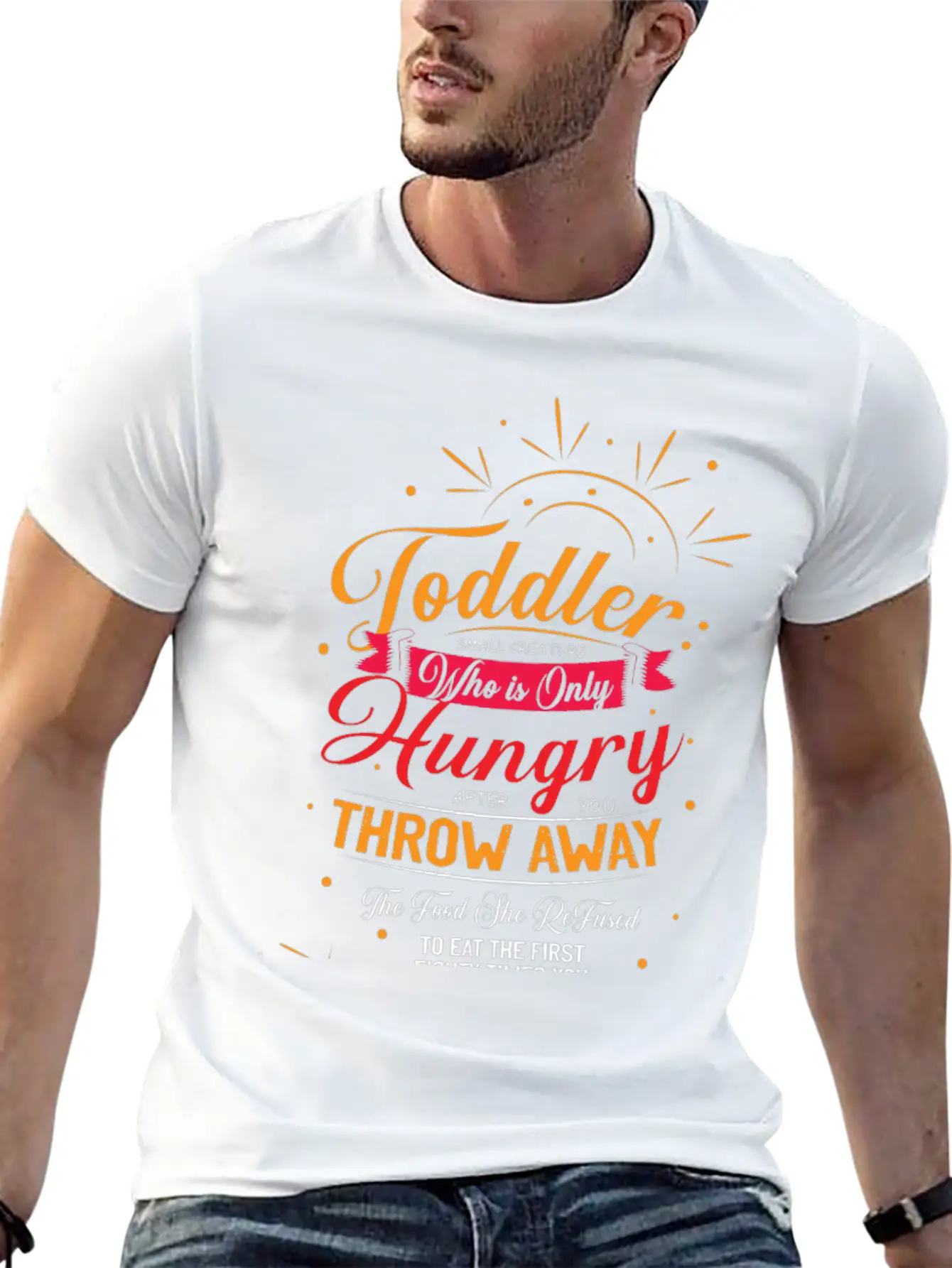Hungry Food Patient Mother Or Father Gift Basic Graphic T-Shirt – Daily Comfort In Soft Cotton
