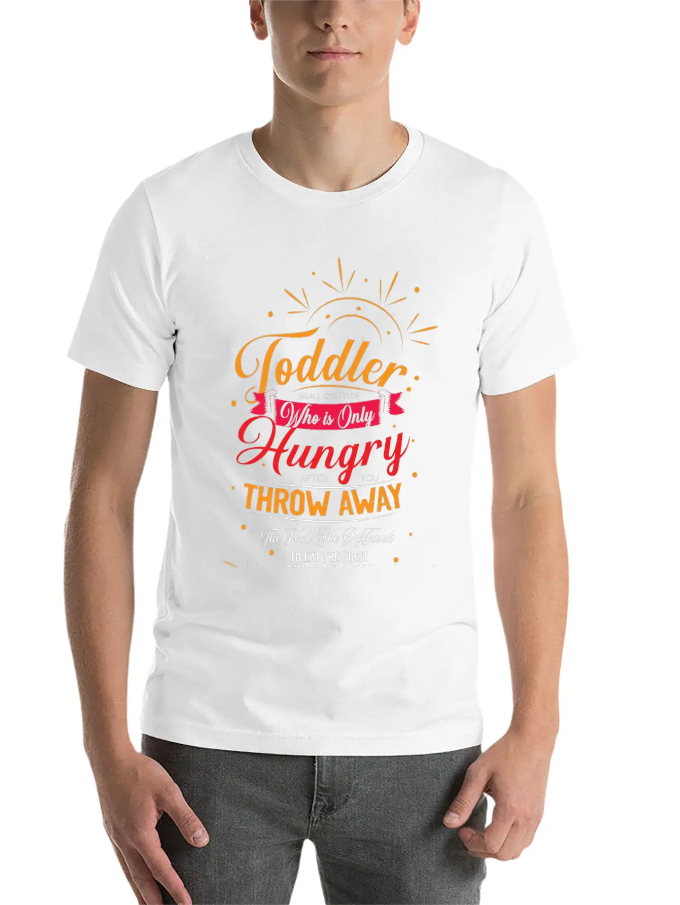 Hungry Food Patient Mother Or Father Gift Basic Graphic T-Shirt – Daily Comfort In Soft Cotton