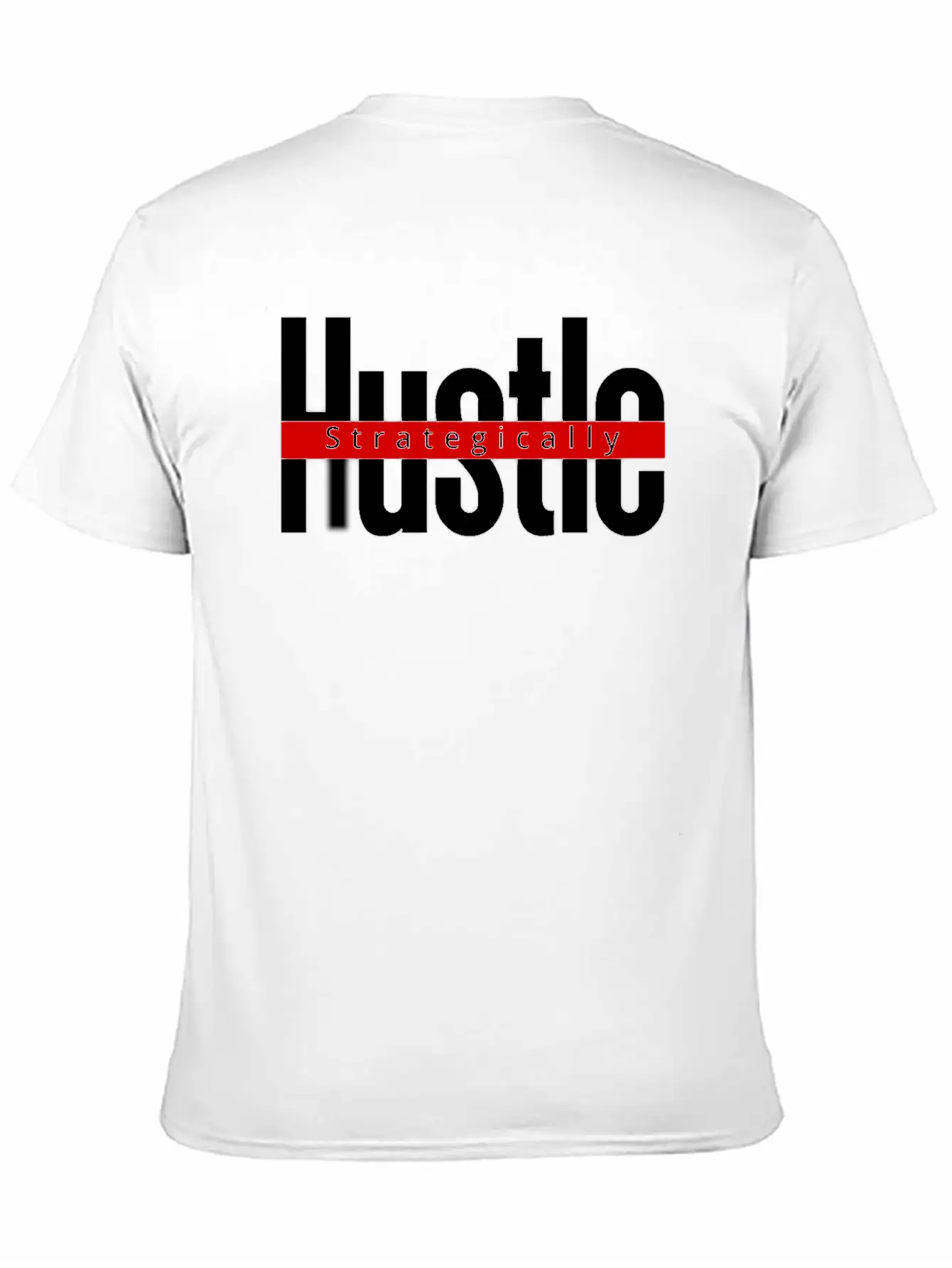 Hustle Strategically 2 Classic T Shirt Classic Crew Neck Graphic Tee – Everyday Minimal Look