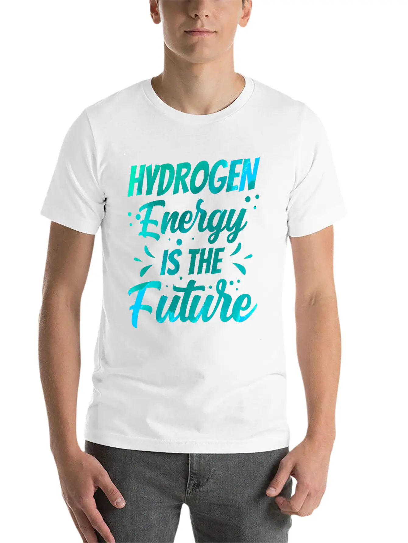 Hydrogen Energy Is The Future Hybrid Periodic Basic Graphic T-Shirt – Daily Comfort In Soft Cotton