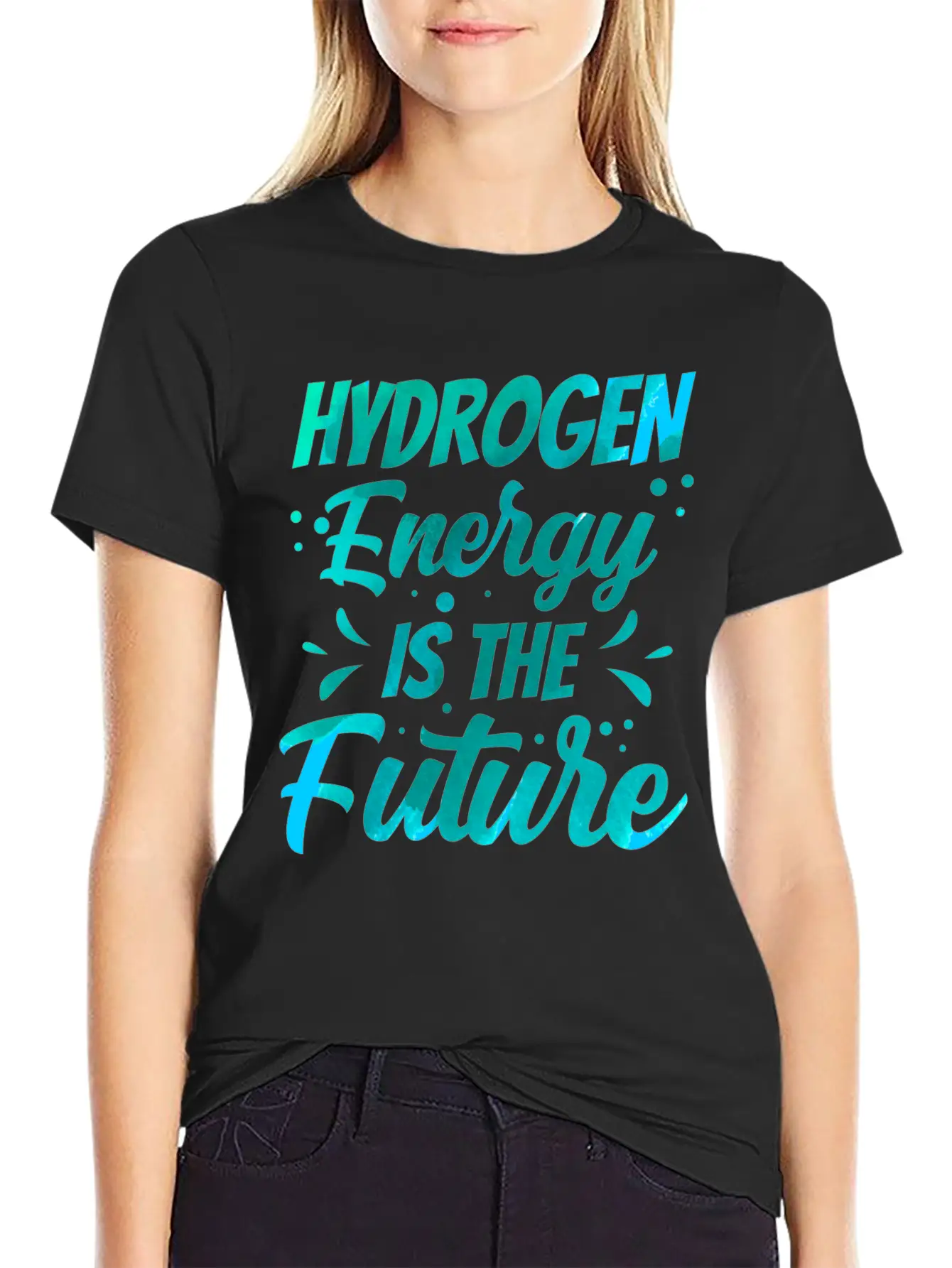 Hydrogen Energy Is The Future Hybrid Periodic Basic Graphic T-Shirt – Daily Comfort In Soft Cotton