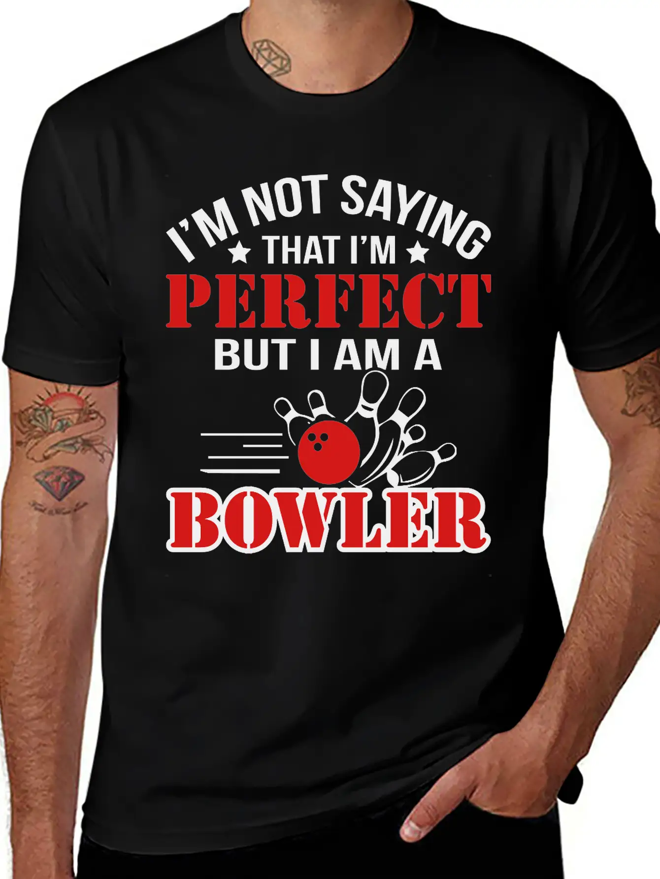 I Am A Bowler Lightweight Cotton T-Shirt – Daily Comfort Graphic Shirt
