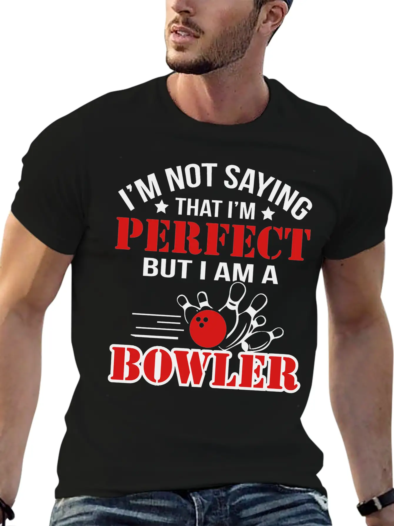 I Am A Bowler Lightweight Cotton T-Shirt – Daily Comfort Graphic Shirt