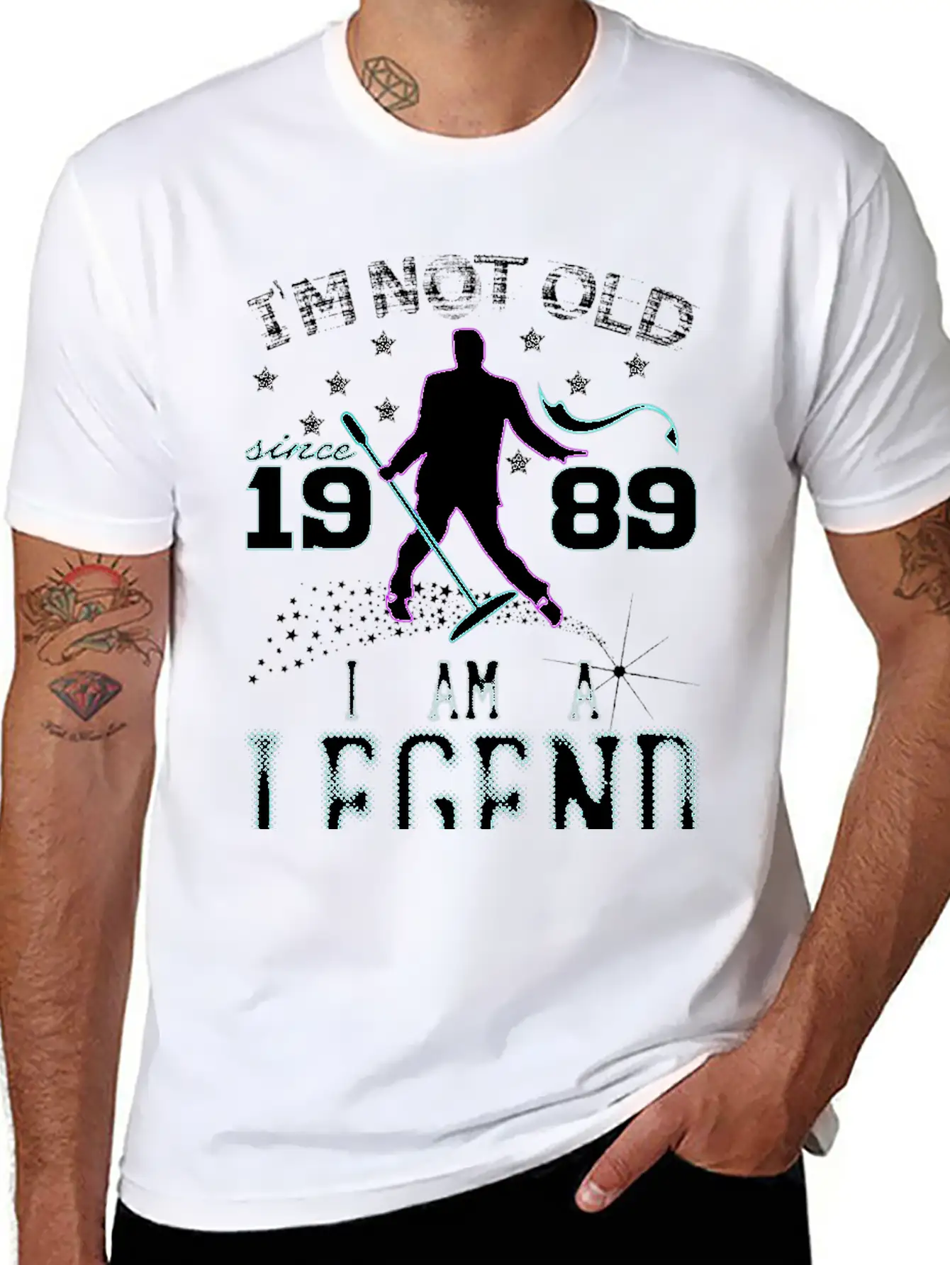 I AM A LEGEND-1989 Stylish Everyday T-Shirt – Unisex Basic Cotton Tee