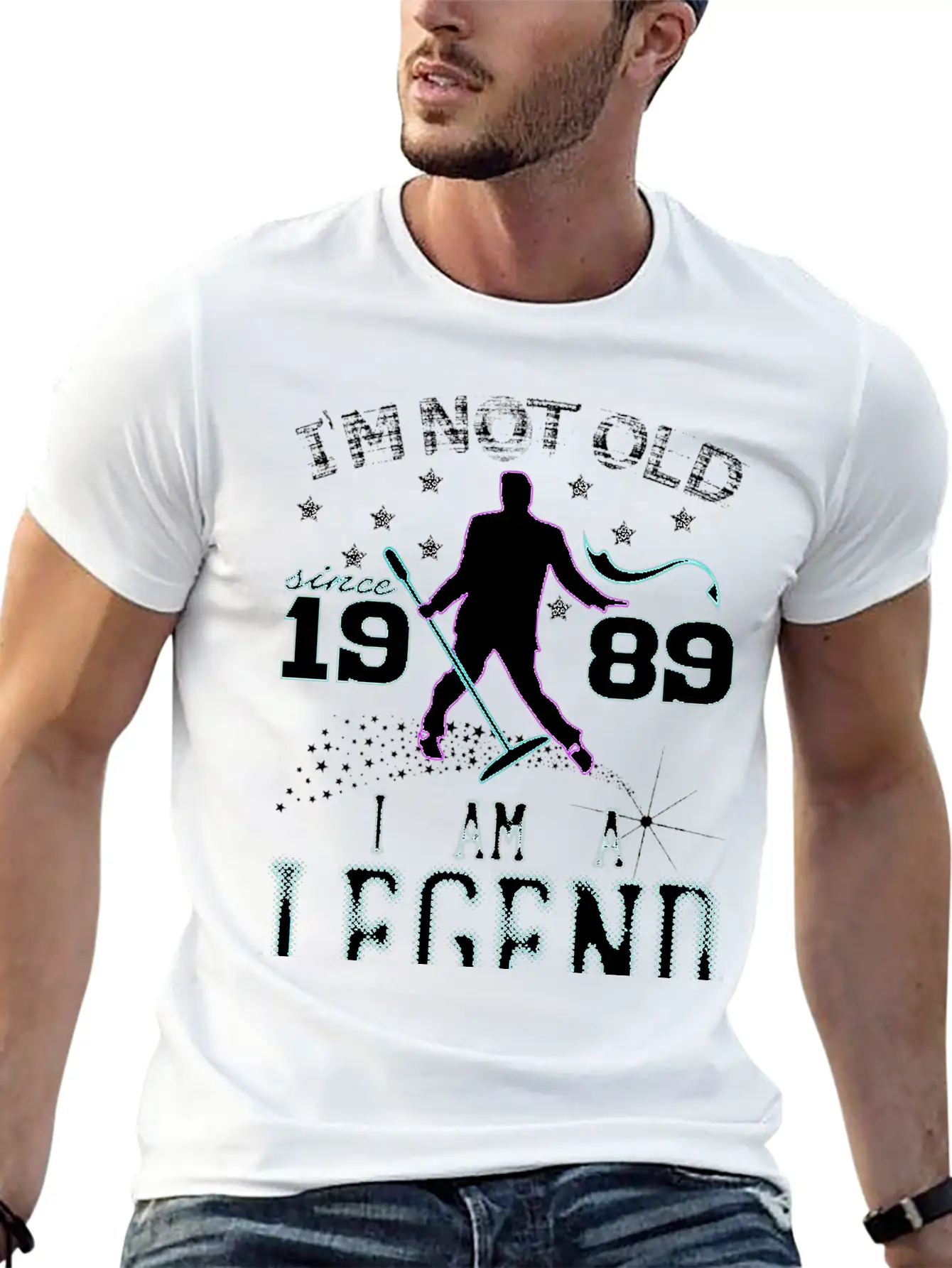 I AM A LEGEND-1989 Stylish Everyday T-Shirt – Unisex Basic Cotton Tee