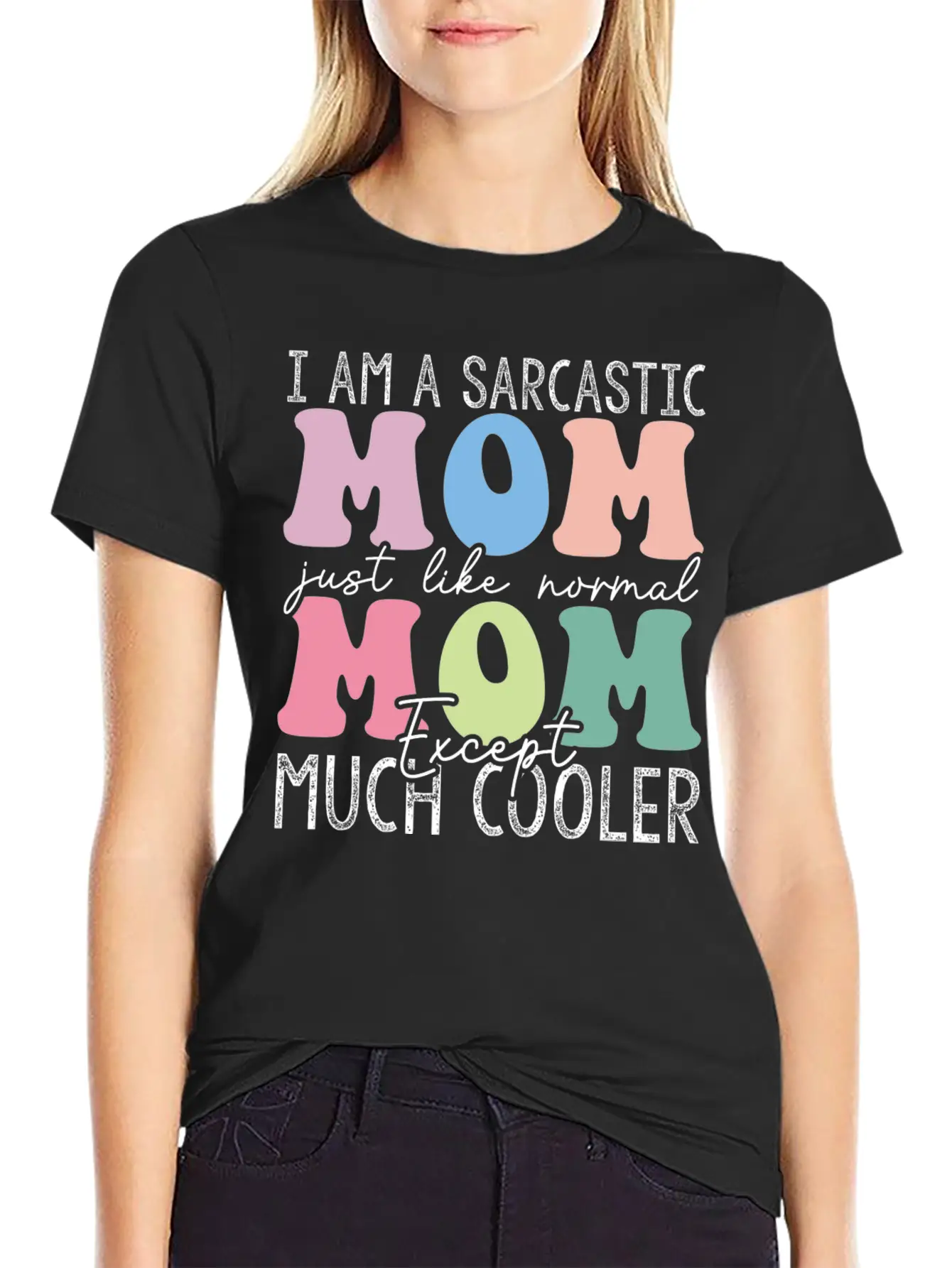 I Am A Sarcastic Mom Retro Basic Graphic T-Shirt – Daily Comfort In Soft Cotton