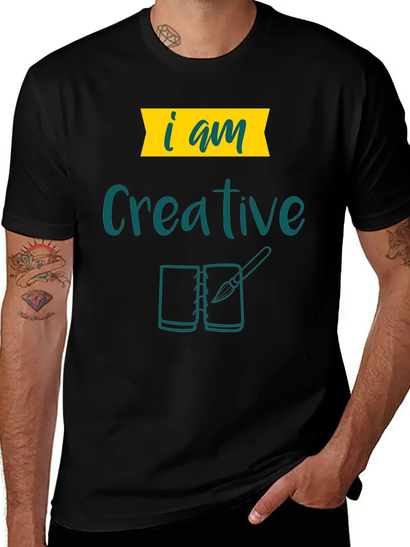 I Am Creative Maler Künstler Geschenk Unisex Casual T-Shirt – Clean Design For Daily Comfort