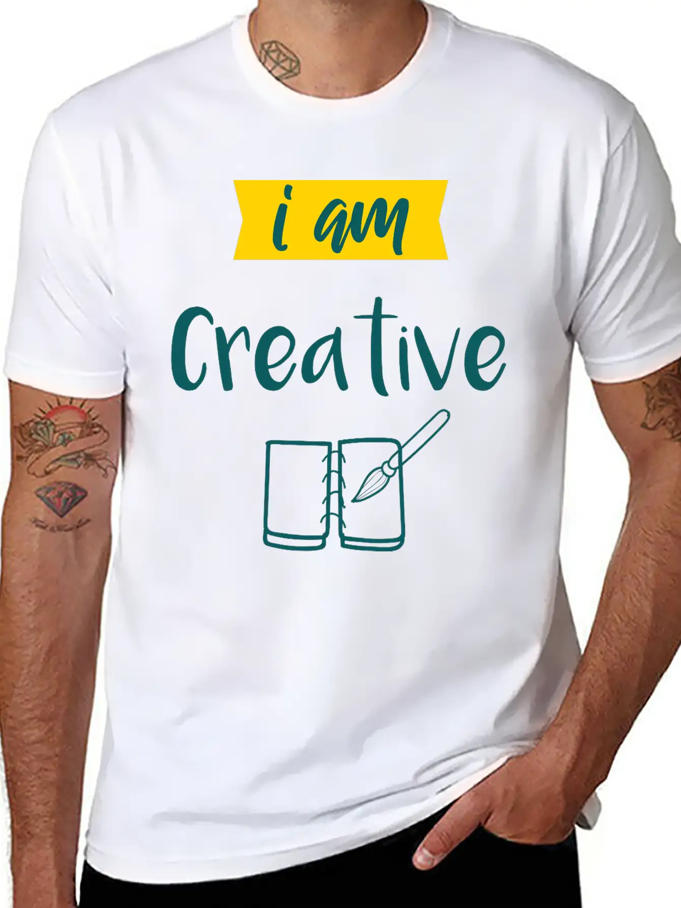 I Am Creative Maler Künstler Geschenk Unisex Casual T-Shirt – Clean Design For Daily Comfort