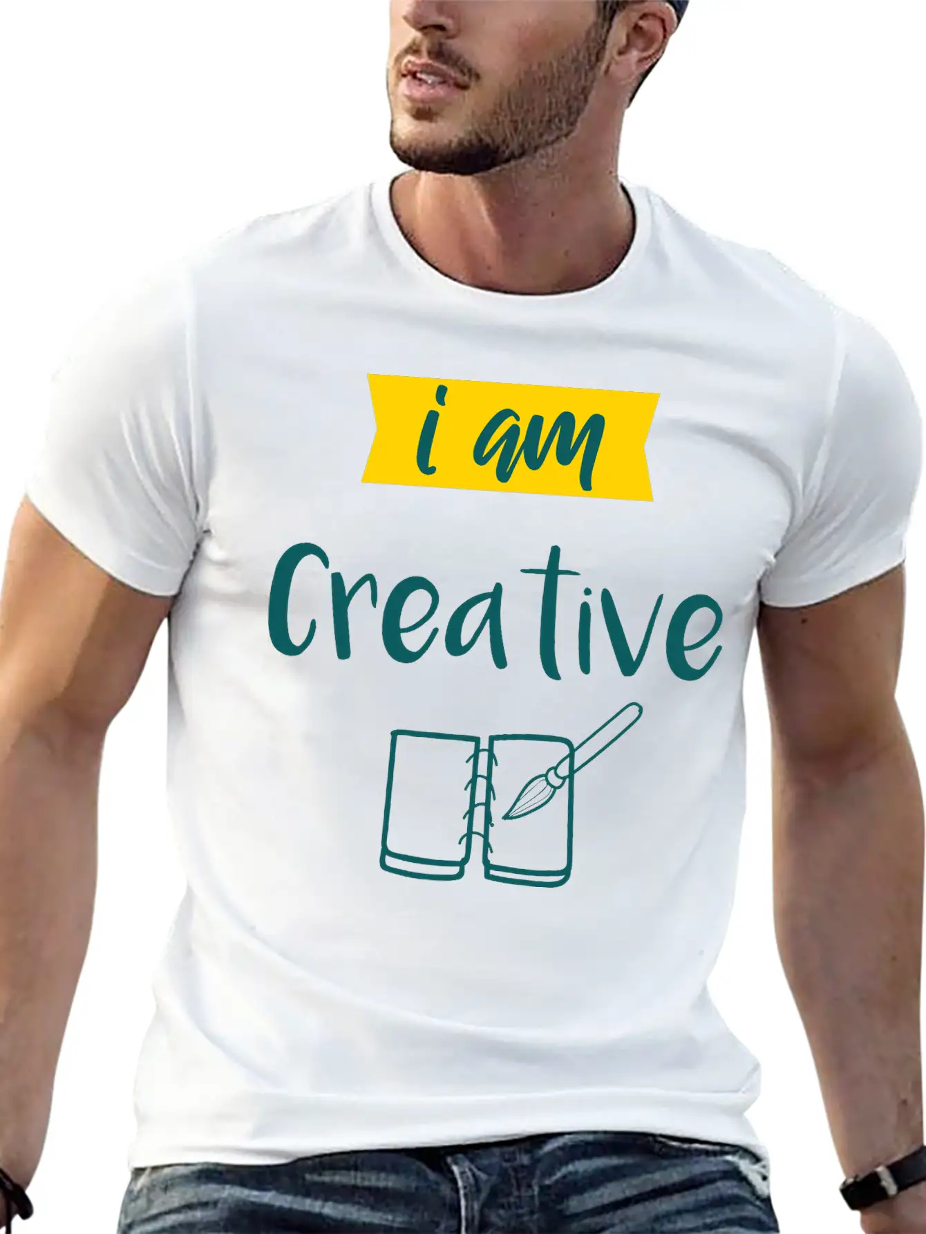 I Am Creative Maler Künstler Geschenk Unisex Casual T-Shirt – Clean Design For Daily Comfort