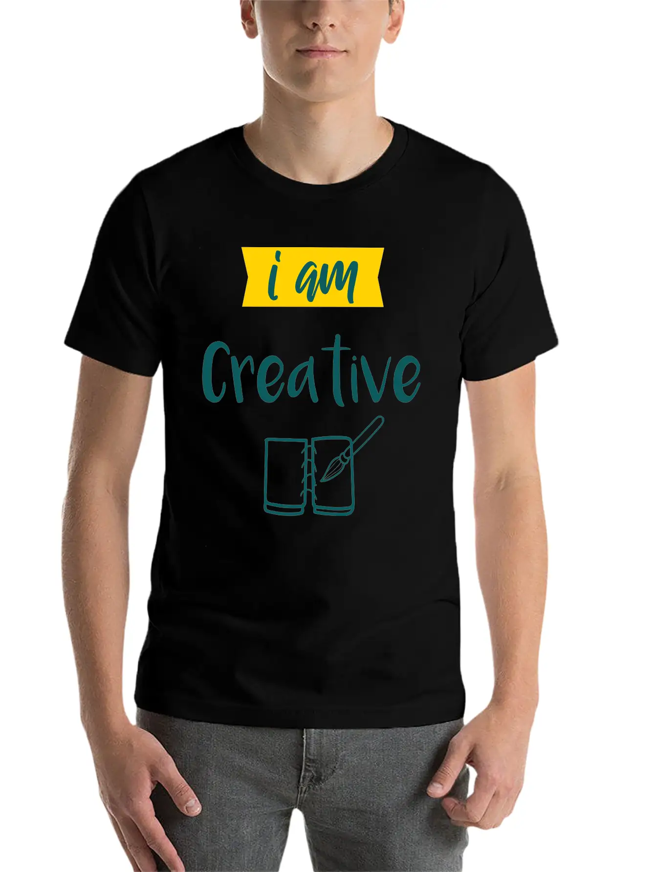 I Am Creative Maler Künstler Geschenk Unisex Casual T-Shirt – Clean Design For Daily Comfort