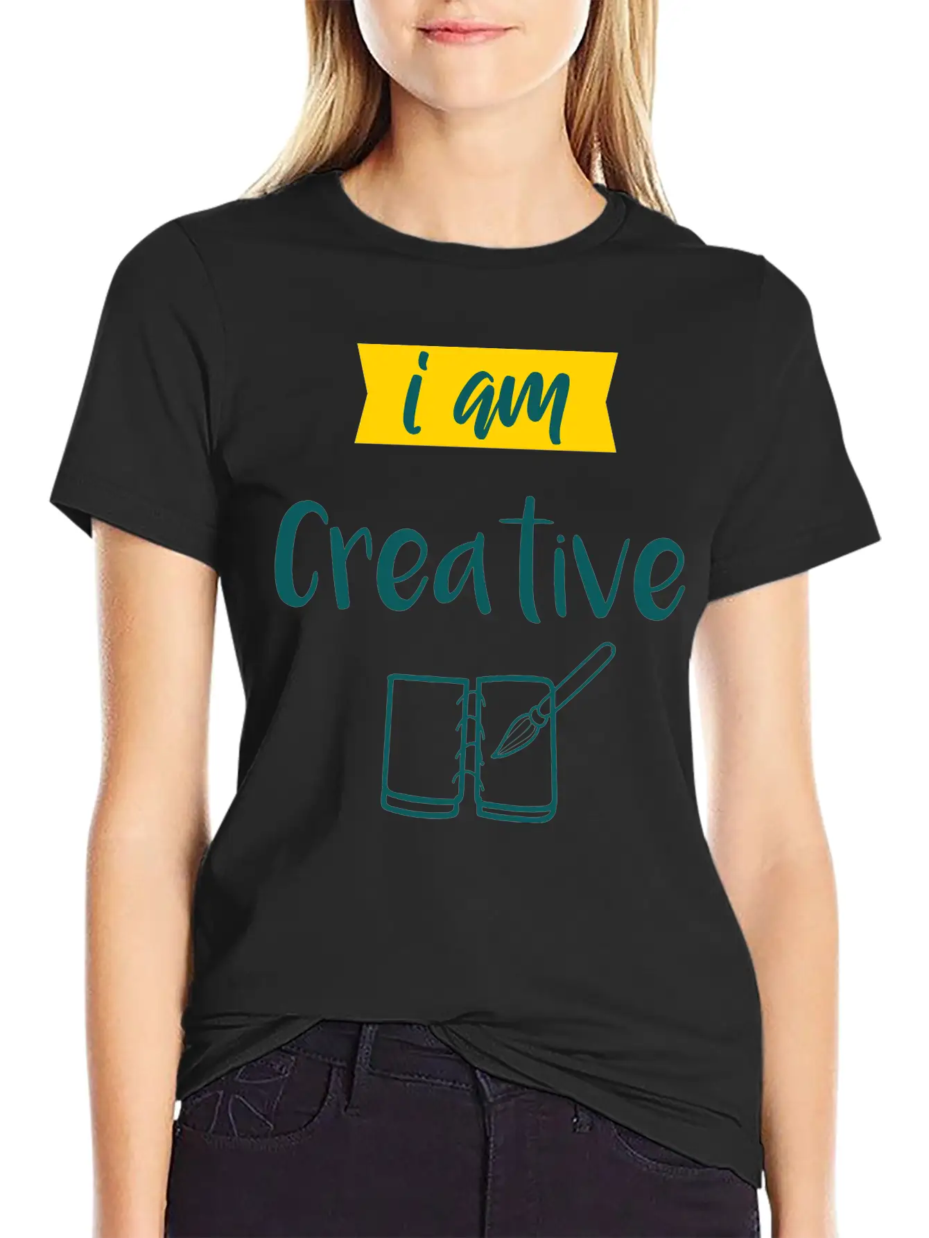 I Am Creative Maler Künstler Geschenk Unisex Casual T-Shirt – Clean Design For Daily Comfort