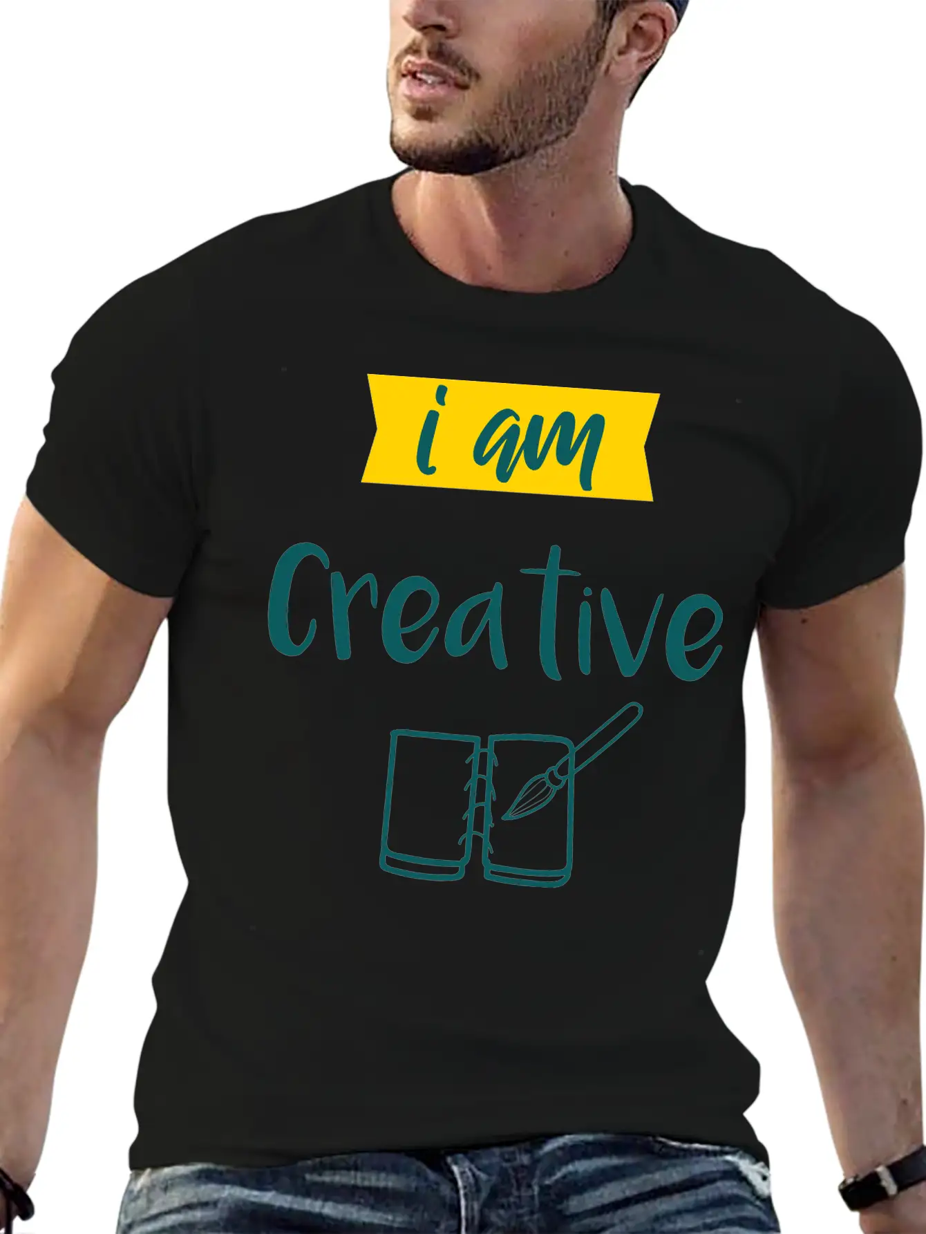 I Am Creative Maler Künstler Geschenk Unisex Casual T-Shirt – Clean Design For Daily Comfort