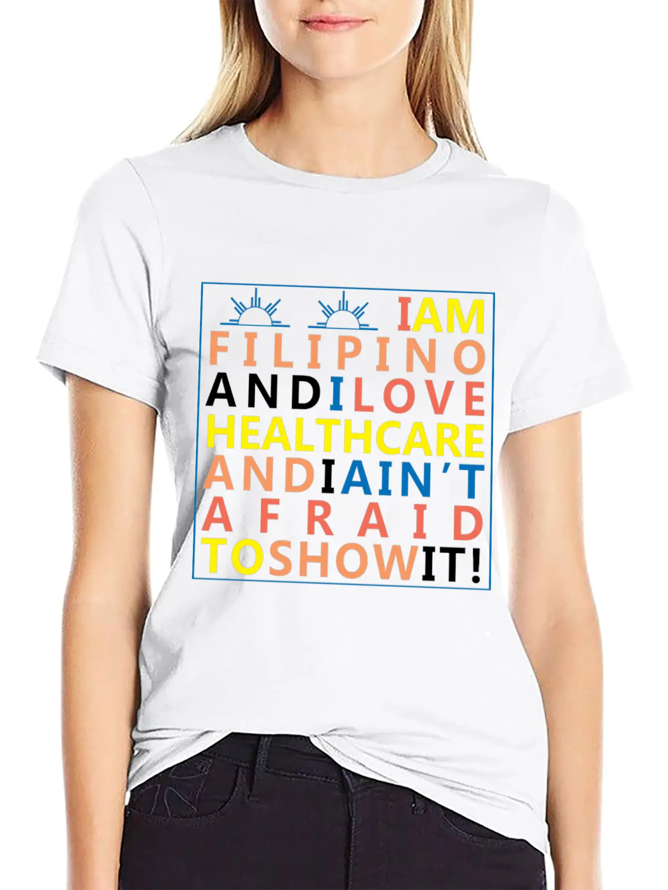 I AM FILIPINO AND I LOVE HEALTHCARE Lightweight Cotton T-Shirt – Daily Comfort Graphic Shirt