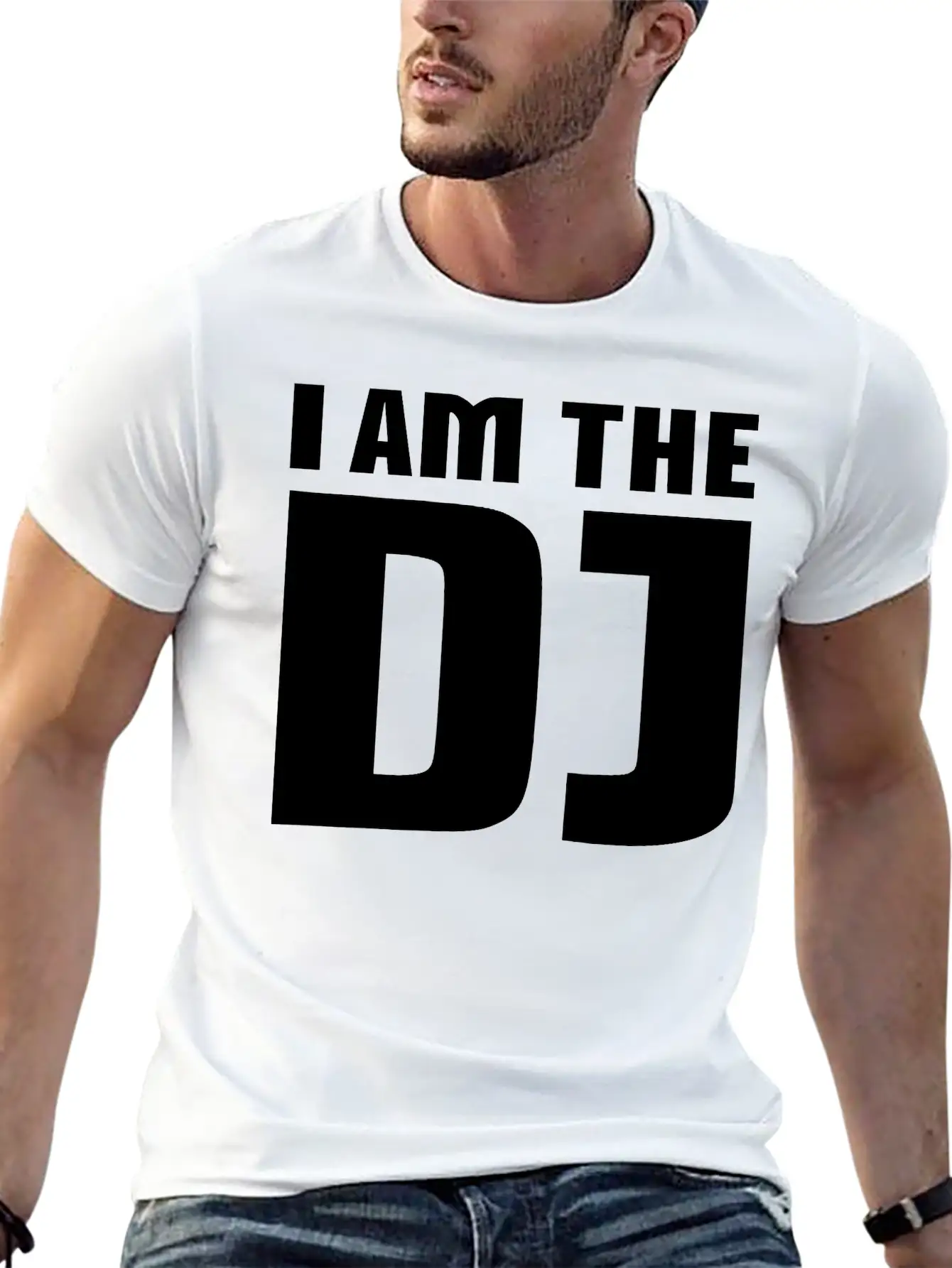 I Am The DJ Basic Graphic T-Shirt – Daily Comfort In Soft Cotton