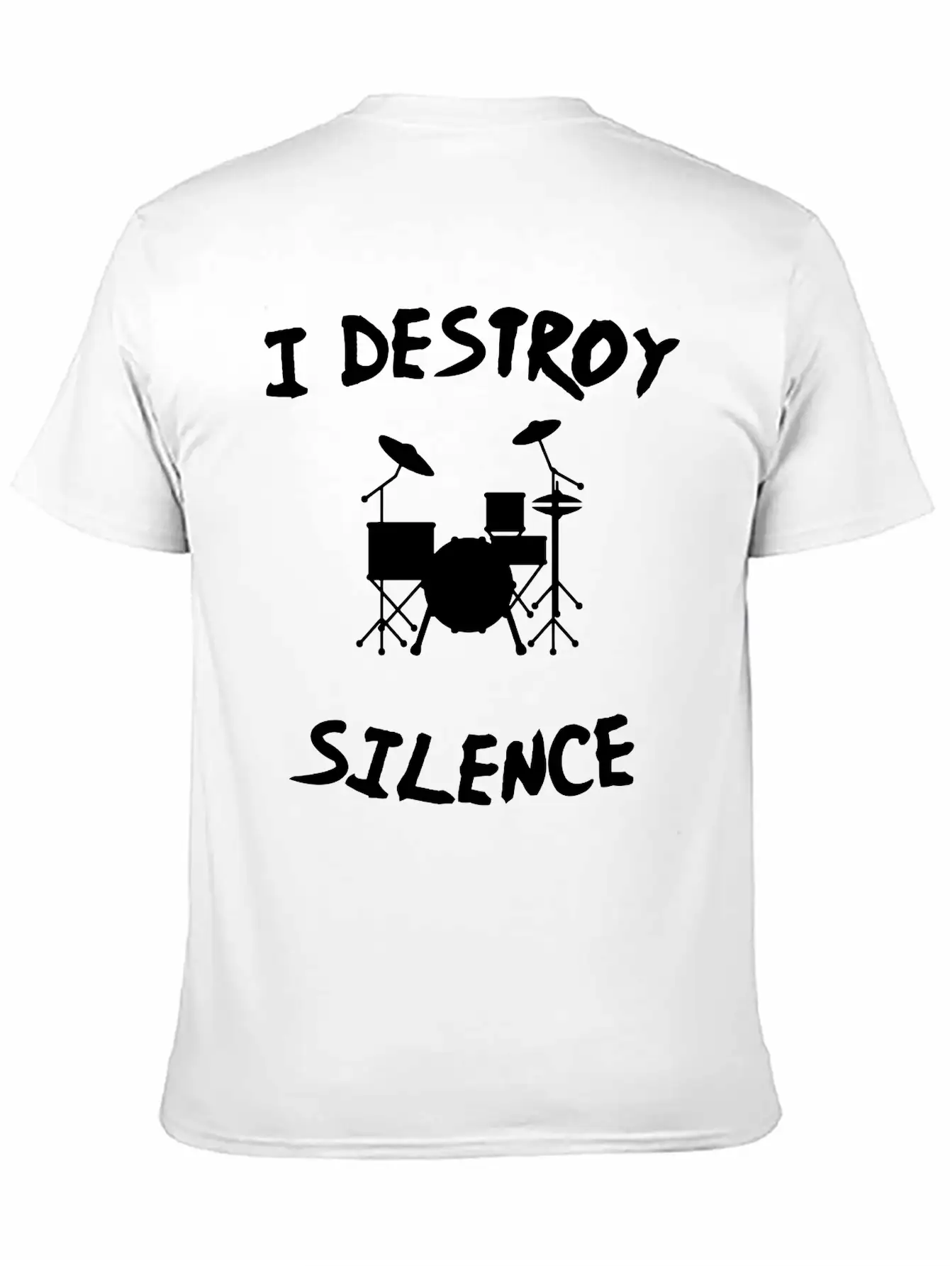 I Destroy Silence Stylish Everyday T-Shirt – Unisex Basic Cotton Tee
