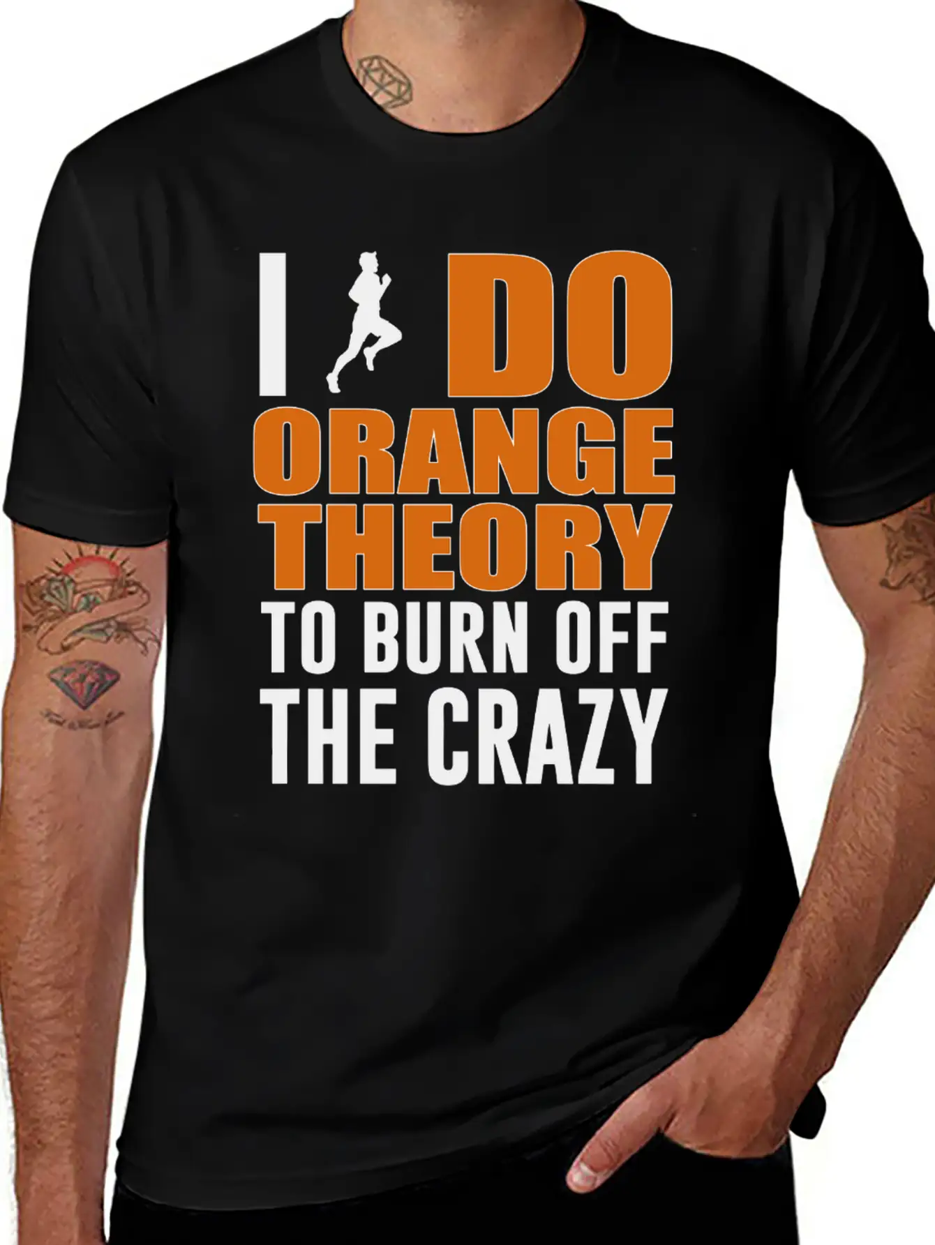 I Do Orange Theory To Burn Off The Crazy Basic Graphic T-Shirt – Daily Comfort In Soft Cotton