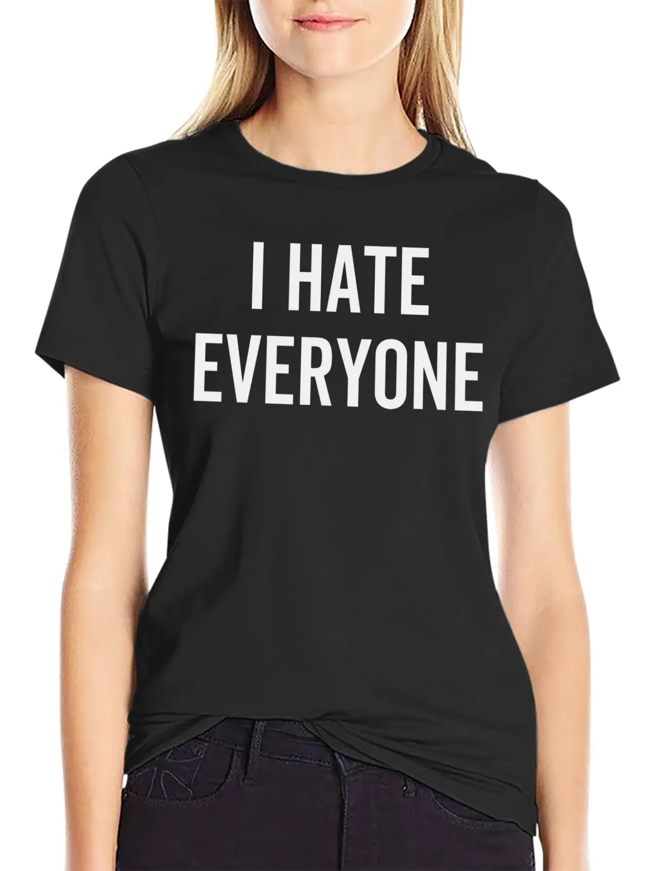 I Hate Everyone Stylish Everyday T-Shirt – Unisex Basic Cotton Tee