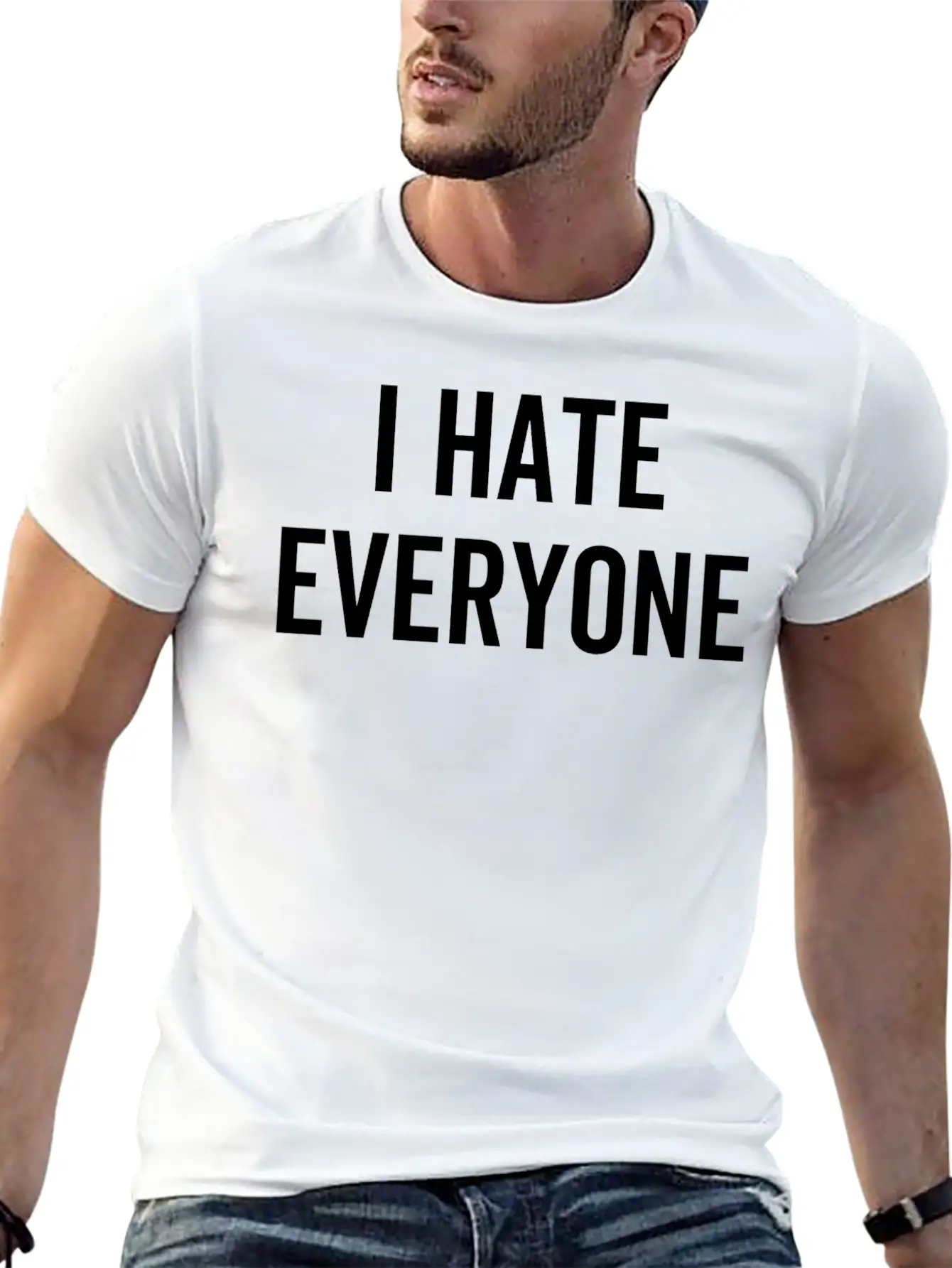 I Hate Everyone Stylish Everyday T-Shirt – Unisex Basic Cotton Tee