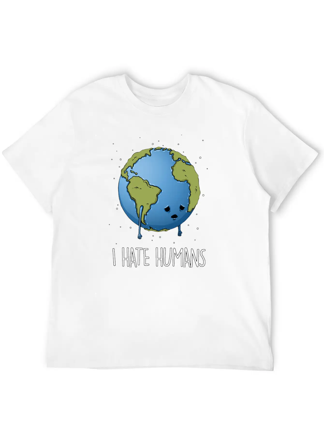 I Hate Humans Stylish Everyday T-Shirt – Unisex Basic Cotton Tee