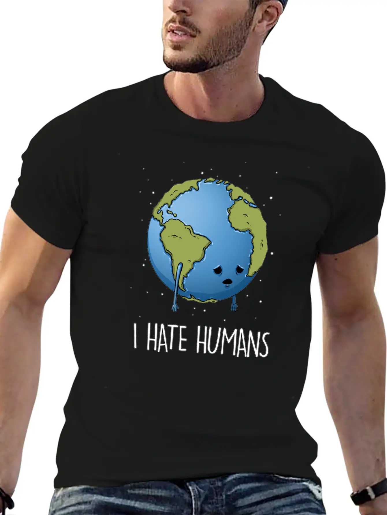 I Hate Humans Stylish Everyday T-Shirt – Unisex Basic Cotton Tee