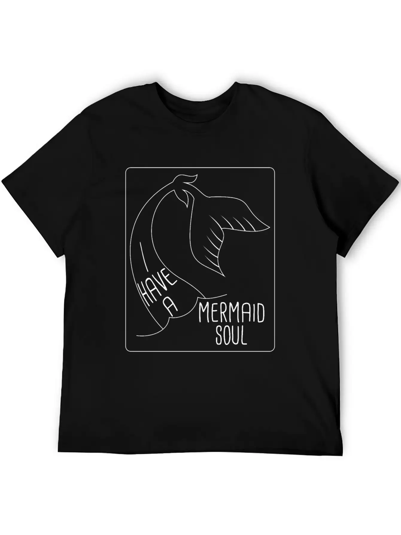 I Have A Mermaid Soul Classic Crew Neck Graphic Tee – Everyday Minimal Look
