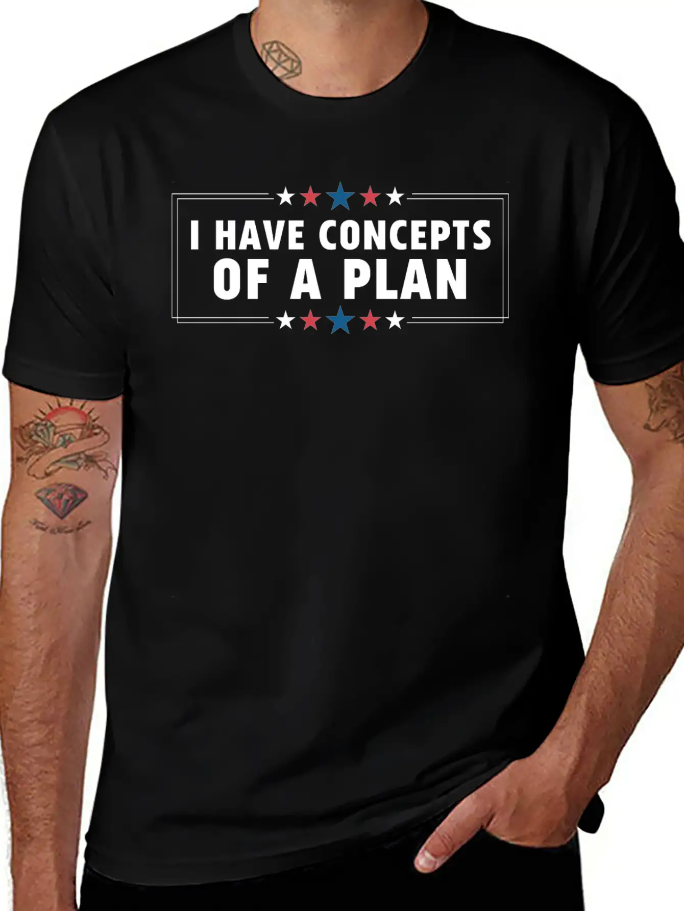 I Have Concepts Of Plan Trump Quote Stylish Everyday T-Shirt – Unisex Basic Cotton Tee
