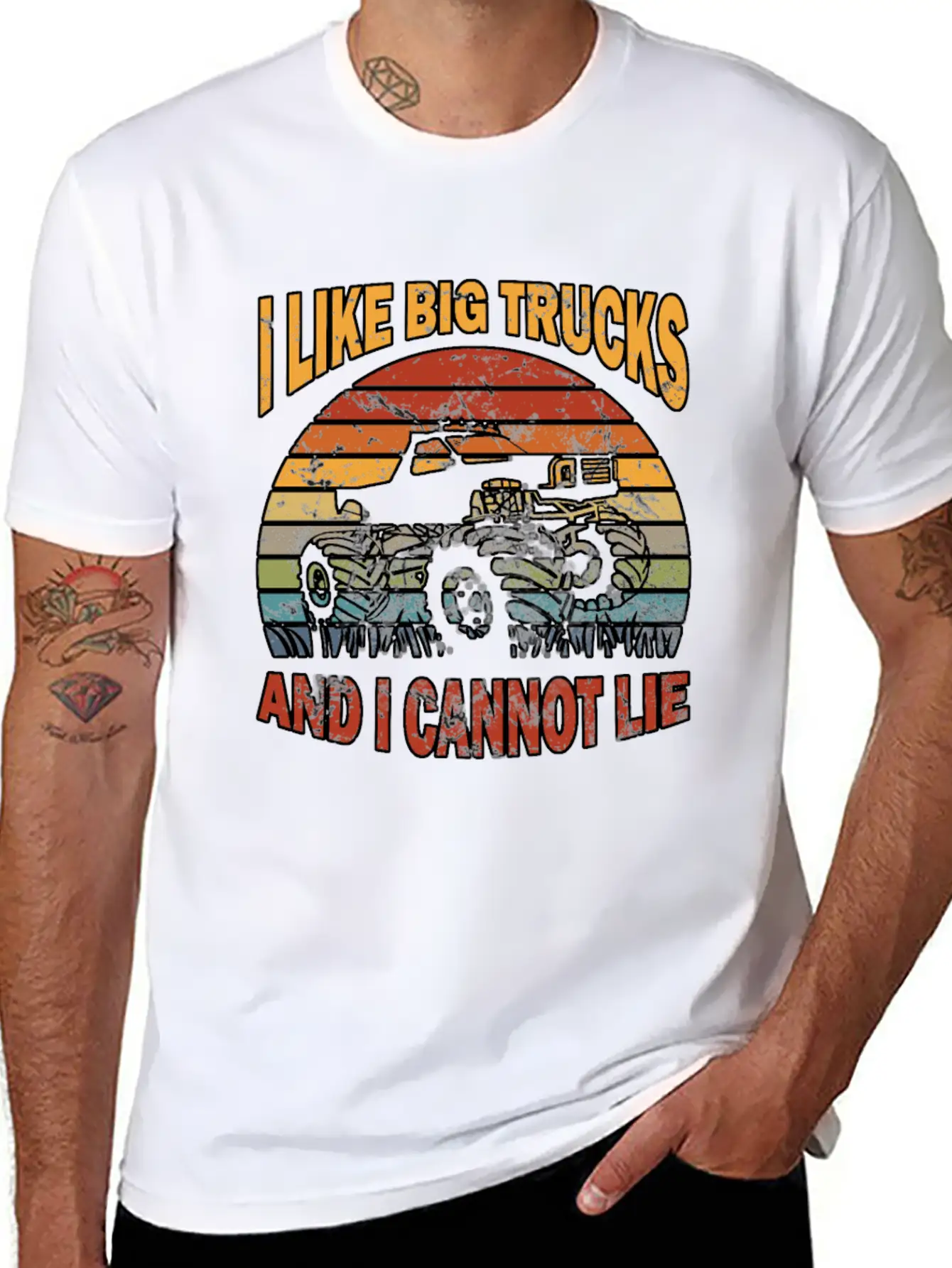 I Like Big Trucks And I Cannot Lie L Monstertruck Classic Cotton Tee – Unisex Comfort For Any Season
