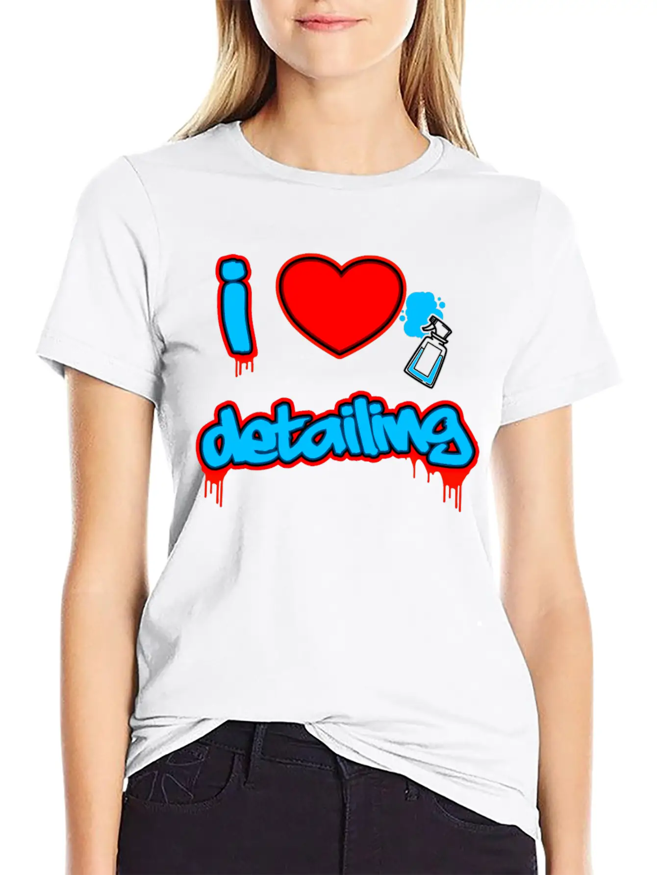 I Love Detailing Car Detailer Stylish Everyday T-Shirt – Unisex Basic Cotton Tee