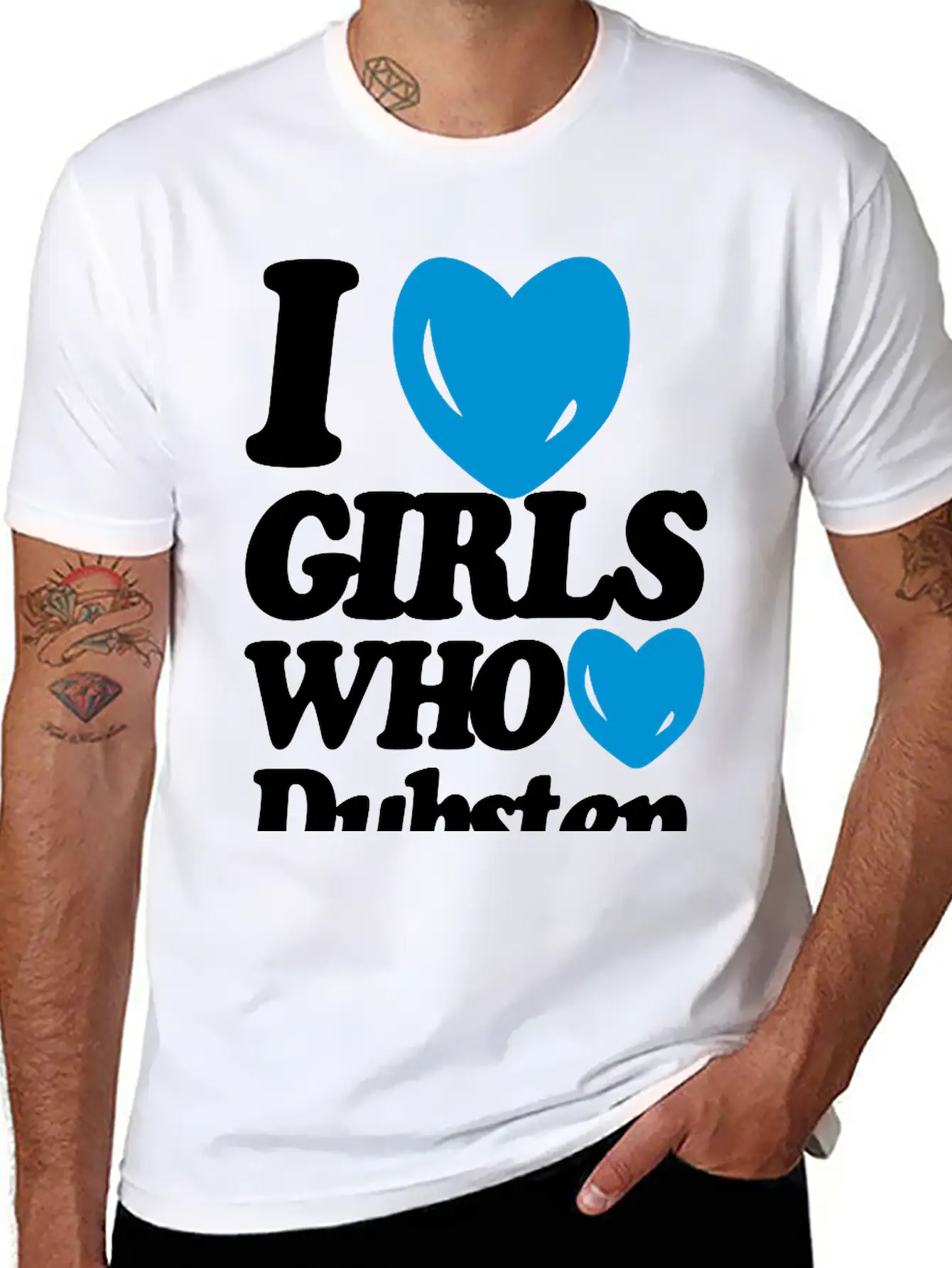 I Love Girls Who Love Dubstep (Classic) Basic Graphic T-Shirt – Daily Comfort In Soft Cotton