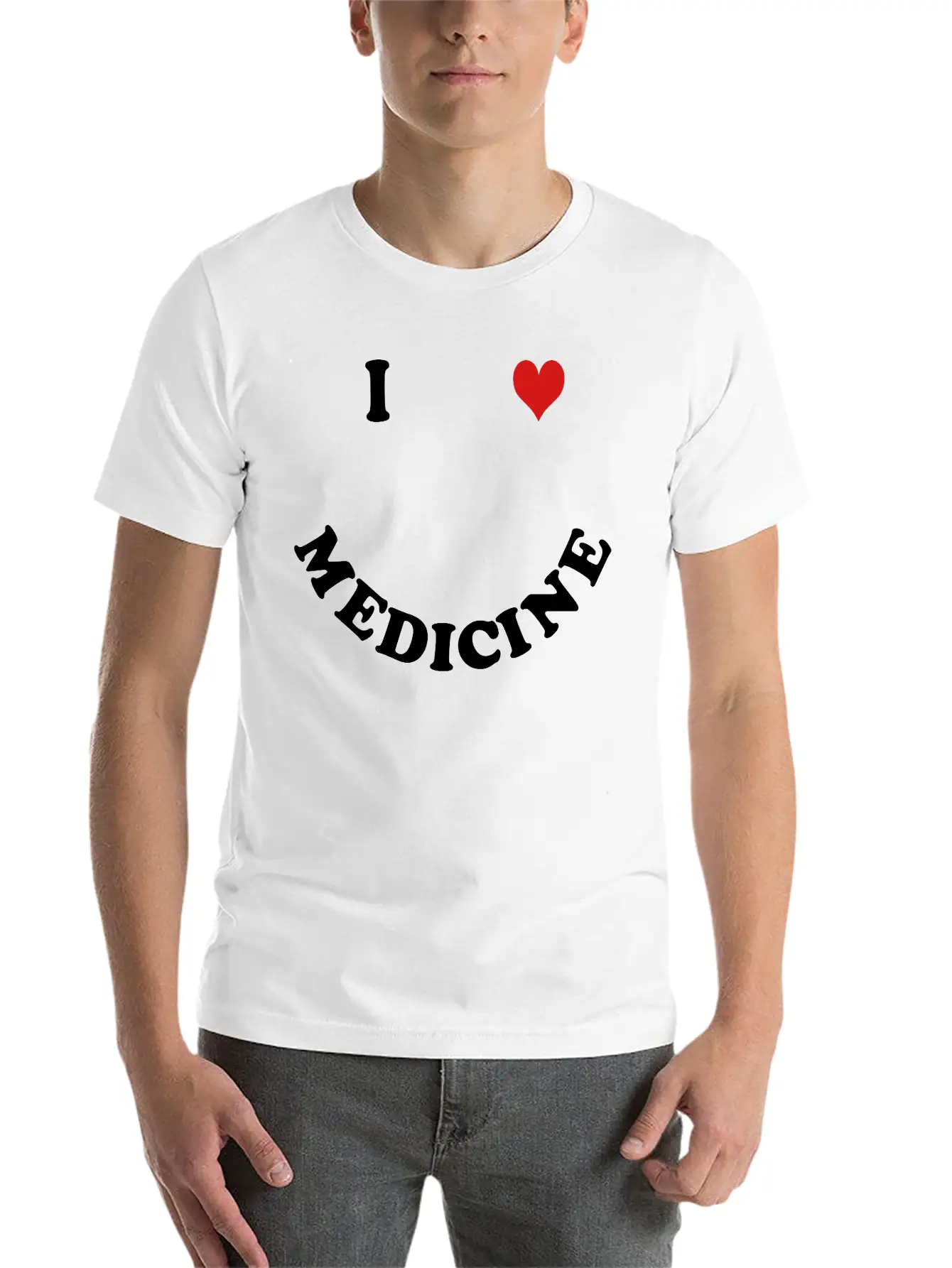I Love Medicine Basic Graphic T-Shirt – Daily Comfort In Soft Cotton