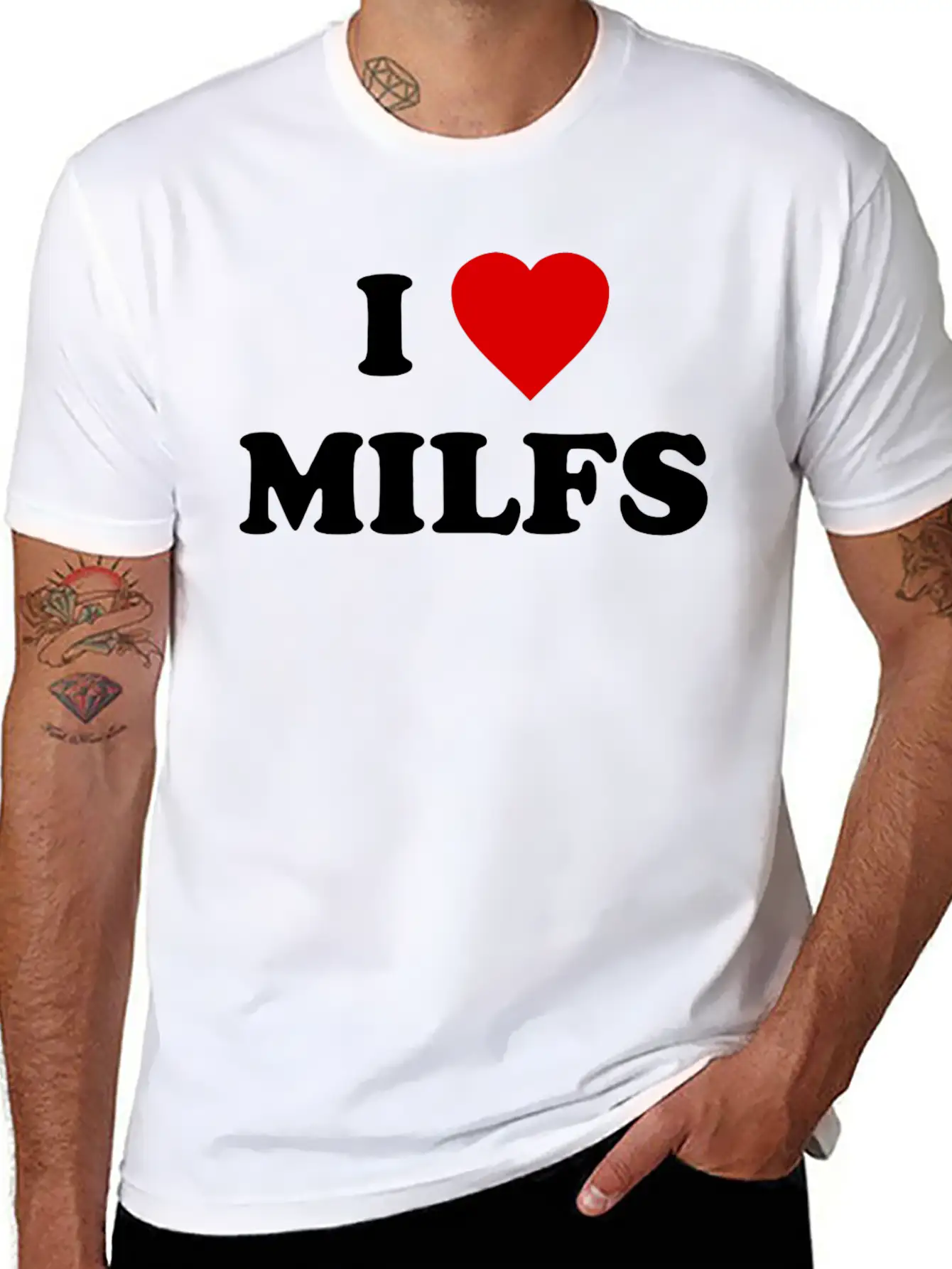 I Love Milfs Basic Graphic T-Shirt – Daily Comfort In Soft Cotton