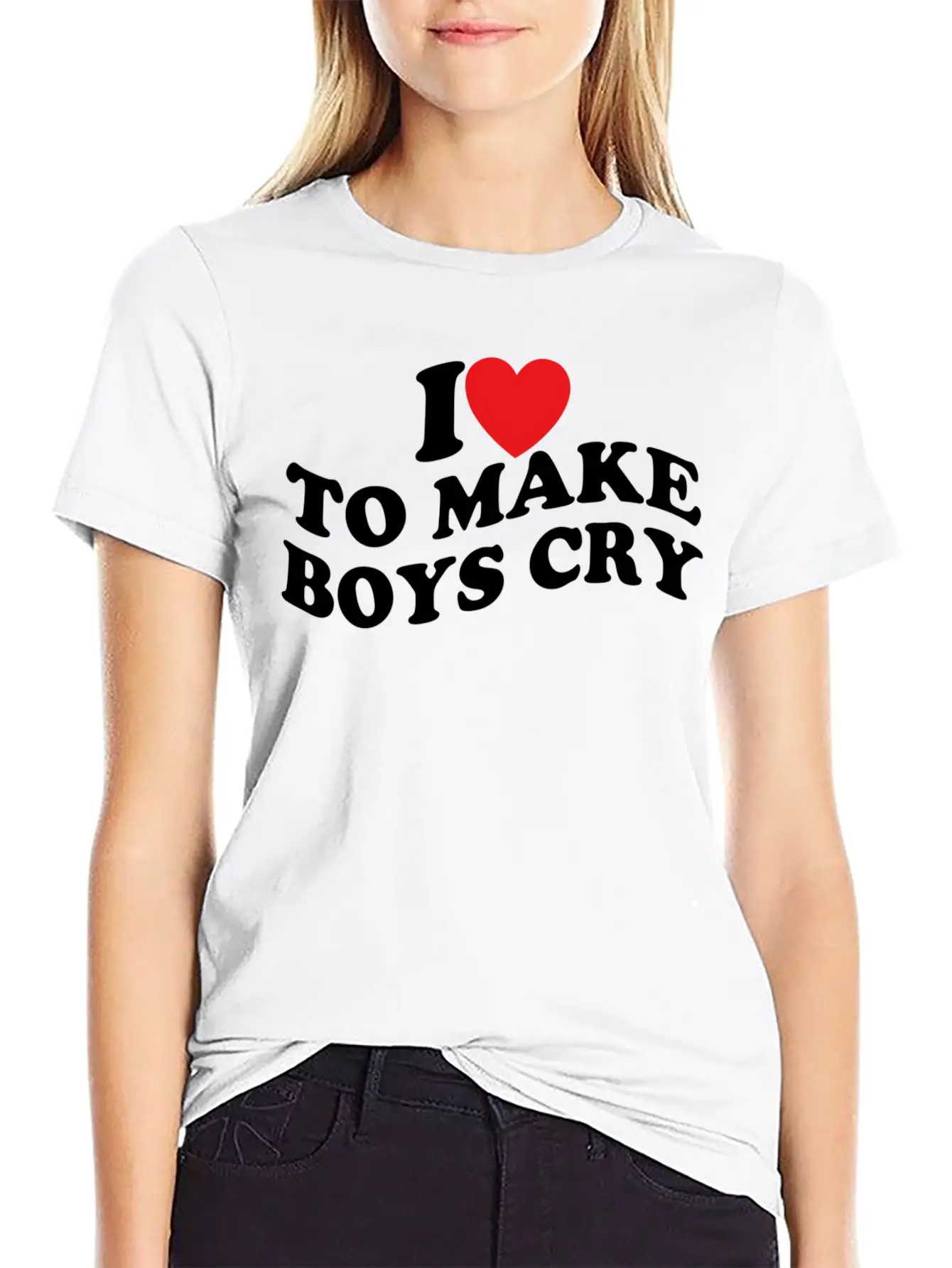 I Love To Make Cry Stylish Everyday T-Shirt – Unisex Basic Cotton Tee