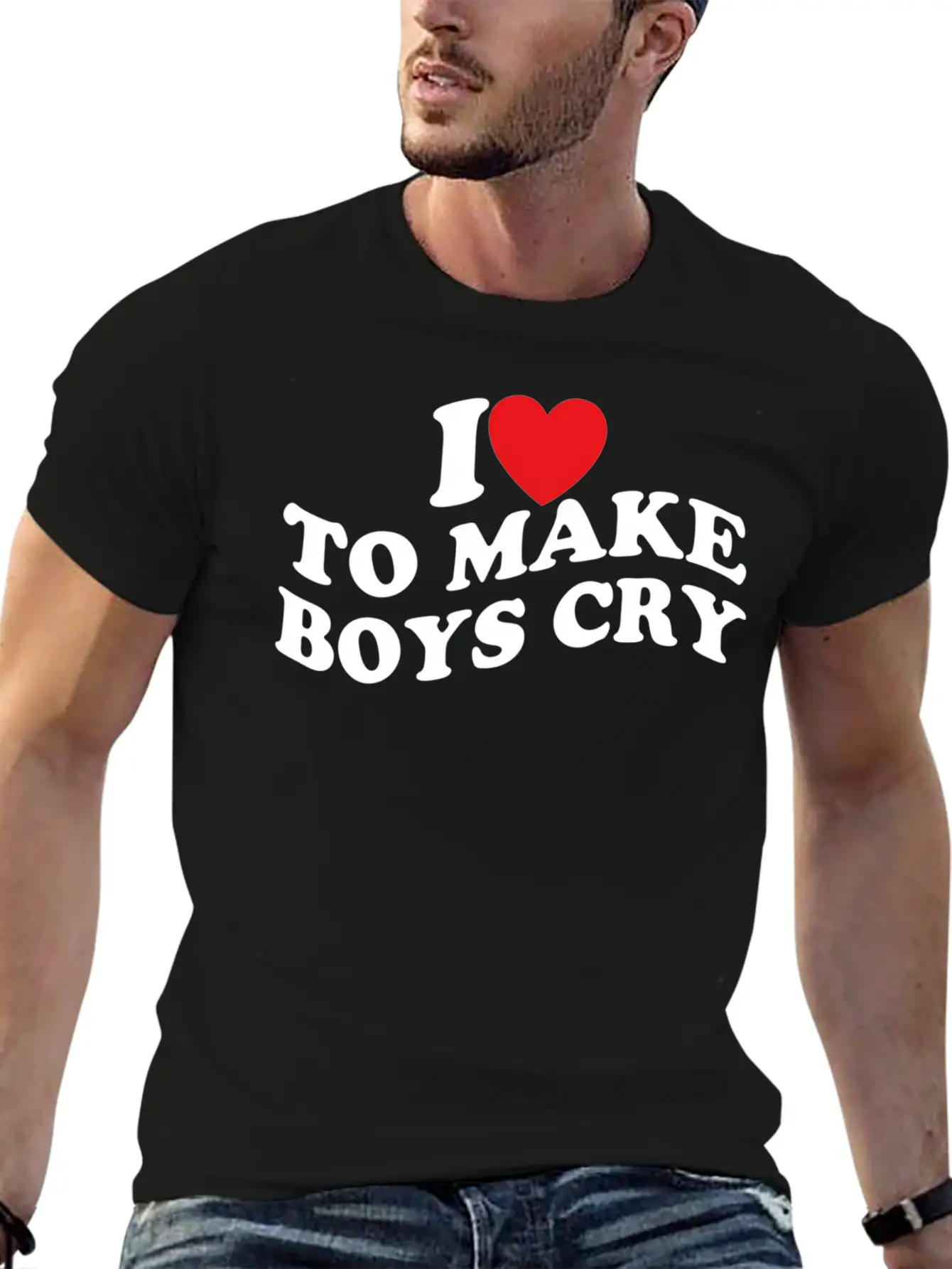 I Love To Make Cry Stylish Everyday T-Shirt – Unisex Basic Cotton Tee