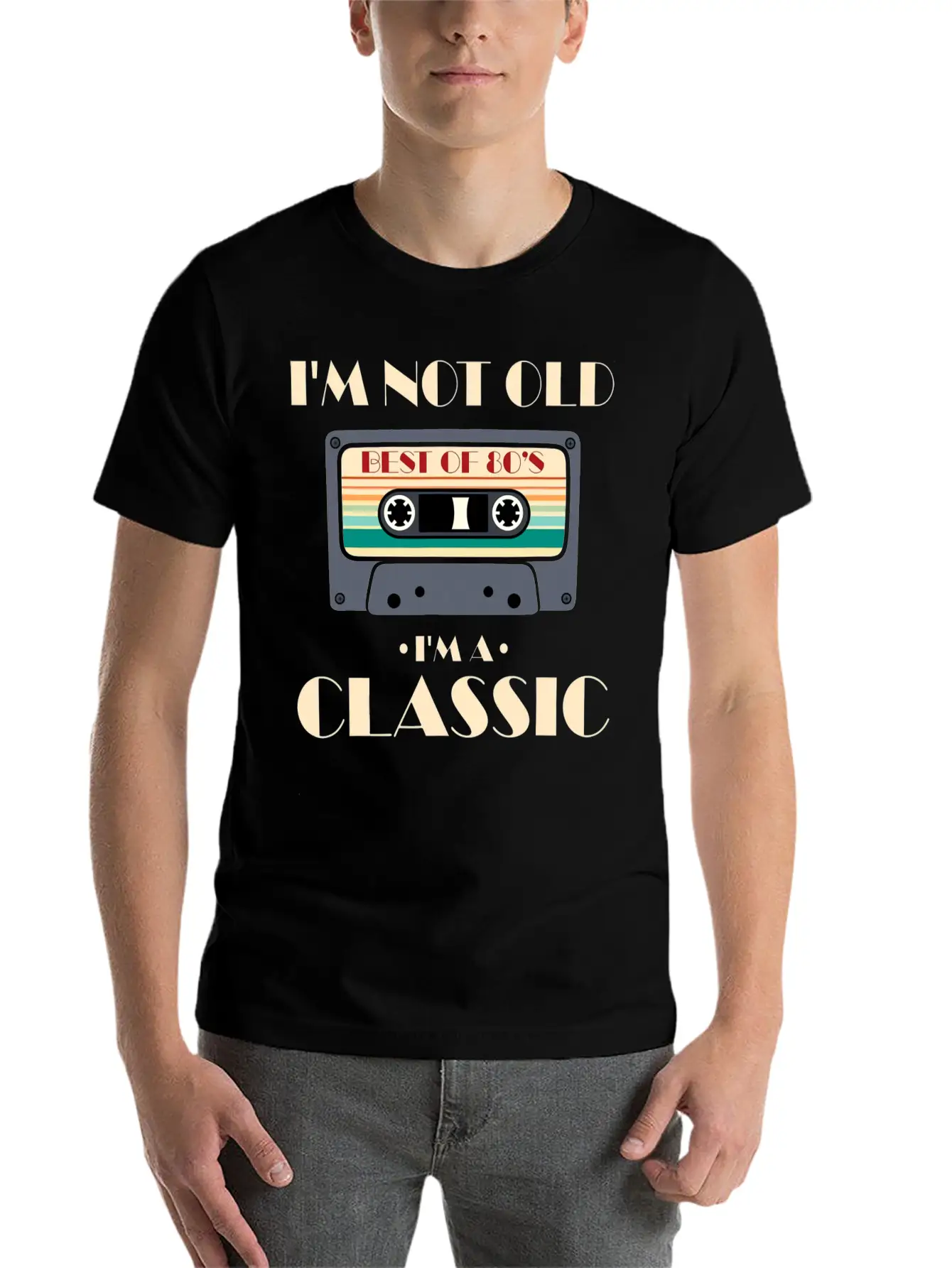 I’m Not Old I’m A Classic - Vintage Cassette Relaxed Everyday Tee – Lightweight And Durable Cotton