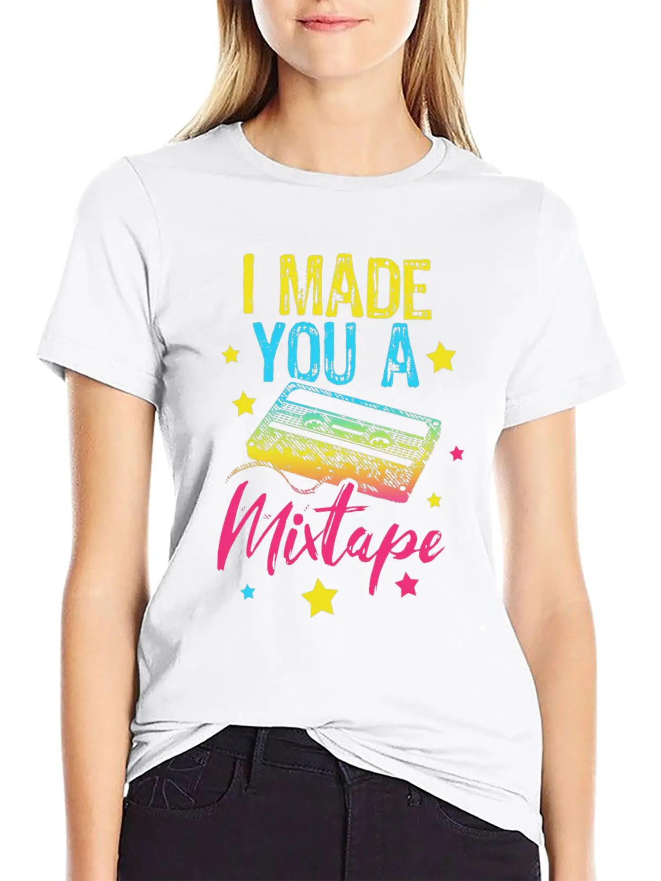 I Made You A Mixtape Basic Graphic T-Shirt – Daily Comfort In Soft Cotton