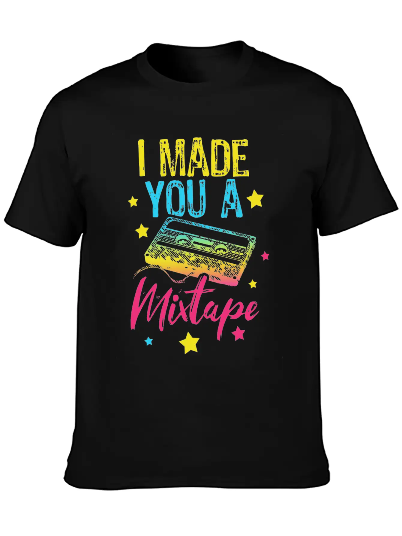 I Made You A Mixtape Basic Graphic T-Shirt – Daily Comfort In Soft Cotton