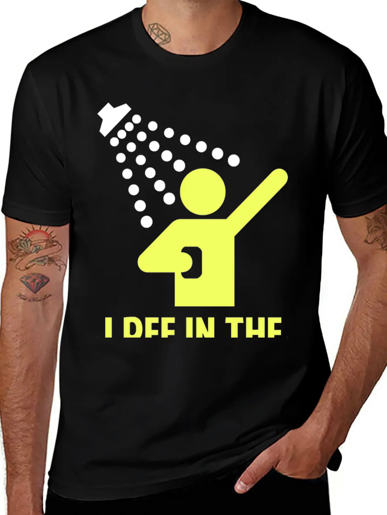 I Pee In The Shower Stylish Everyday T-Shirt – Unisex Basic Cotton Tee