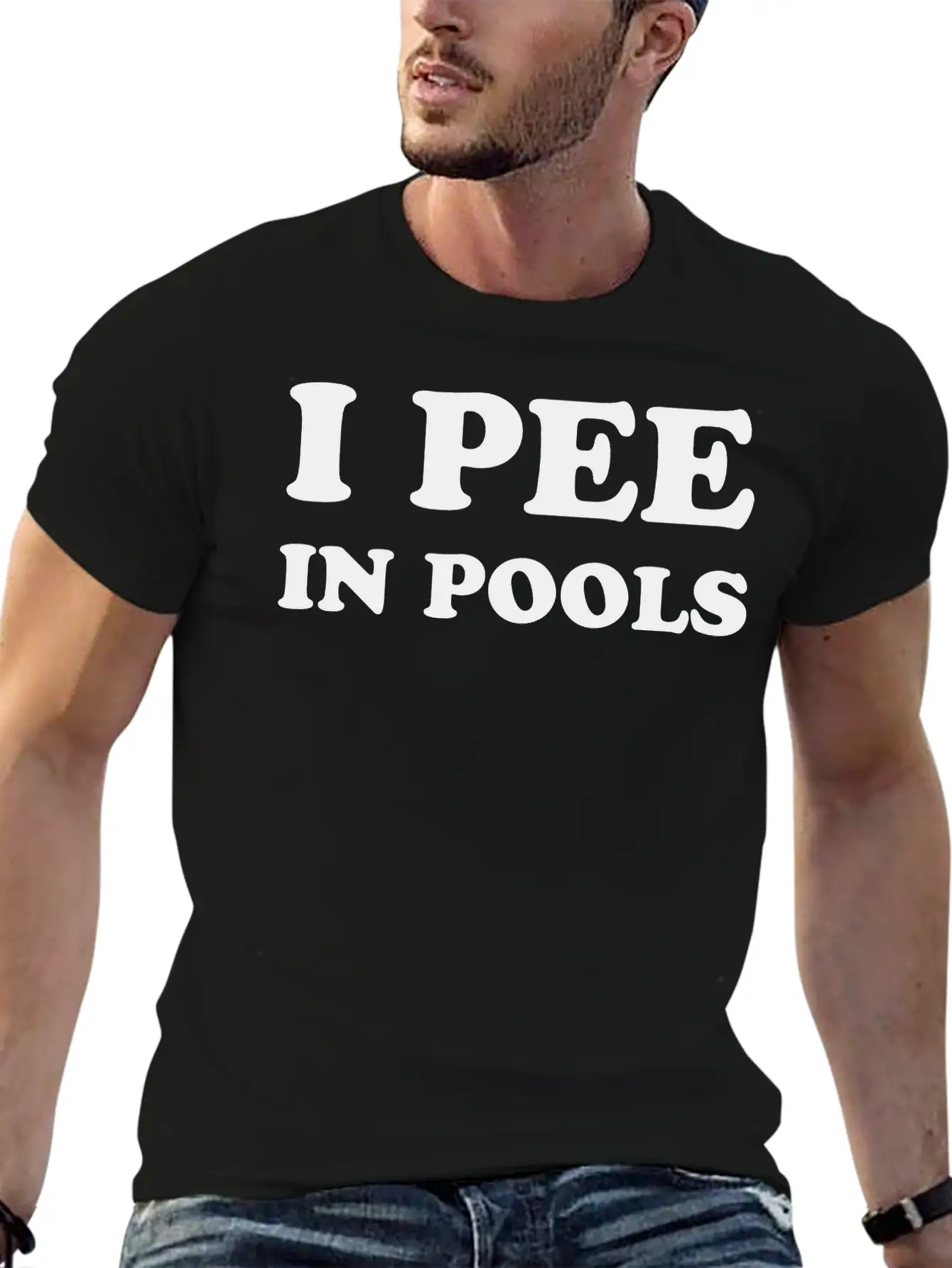 I Peel Pool Graphic Baby Y2K Tee, Humour T-Shirt Stylish Everyday T-Shirt – Unisex Basic Cotton Tee