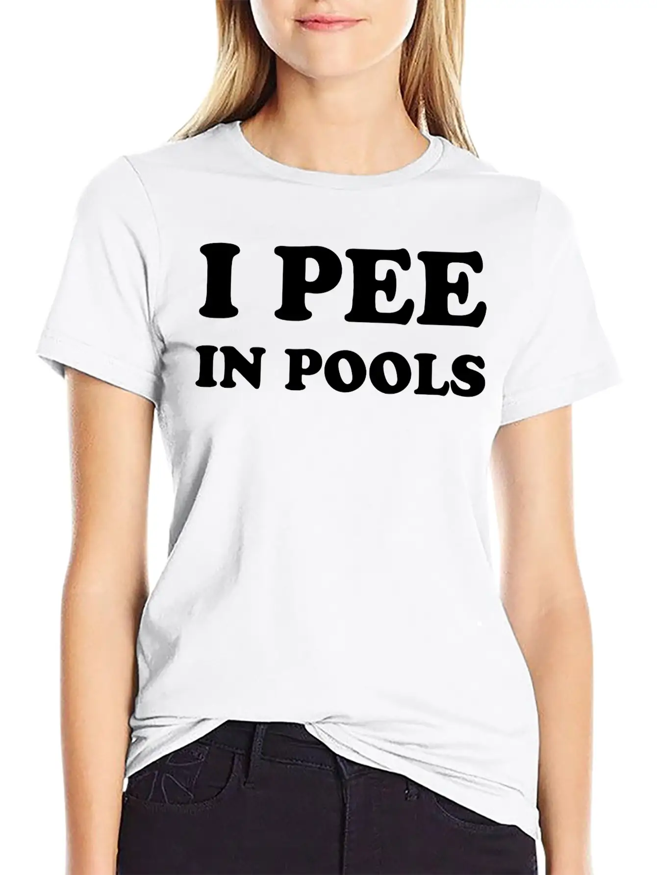 I Peel Pool Graphic Baby Y2K Tee, Humour T-Shirt Stylish Everyday T-Shirt – Unisex Basic Cotton Tee
