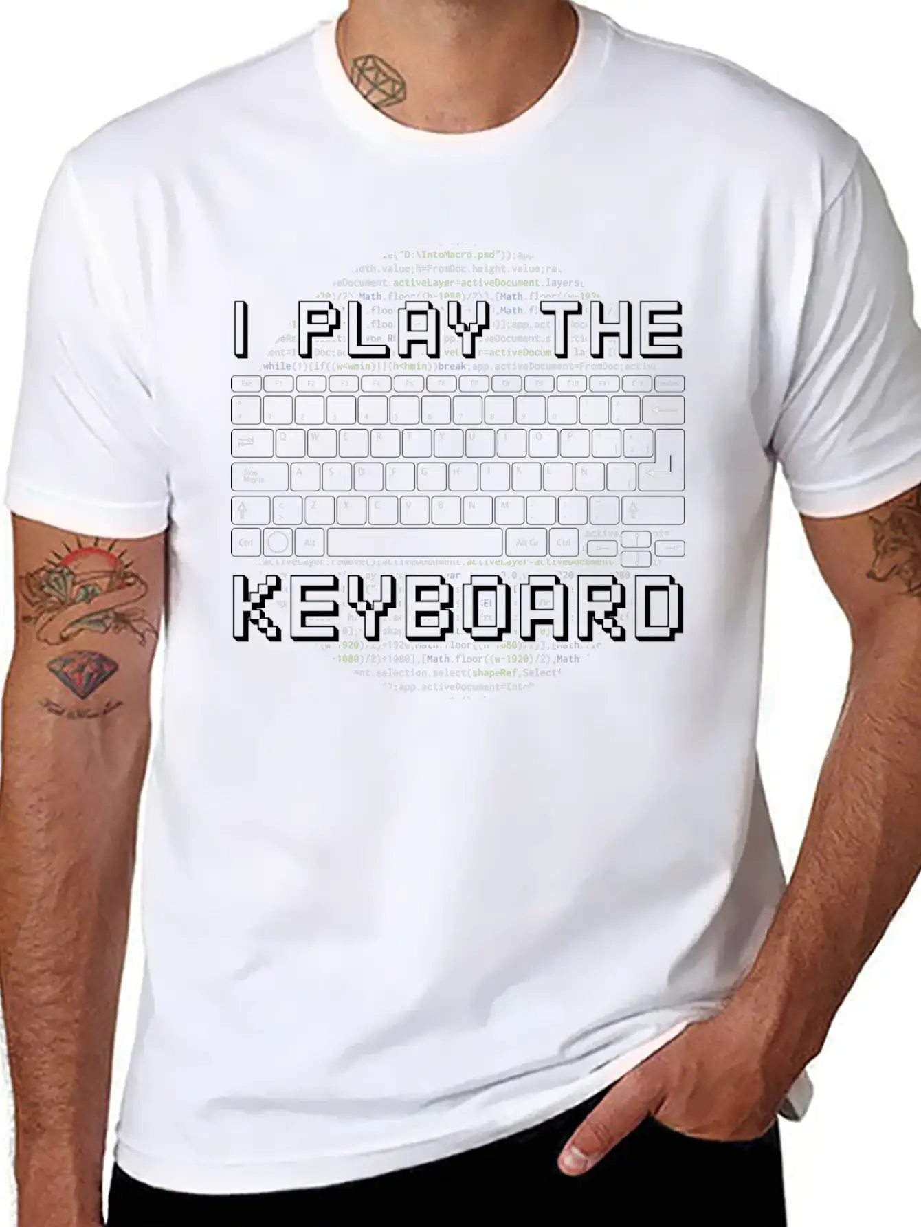 I Play Keyboard For The Internet Gift Programmer Basic Graphic T-Shirt – Daily Comfort In Soft Cotton
