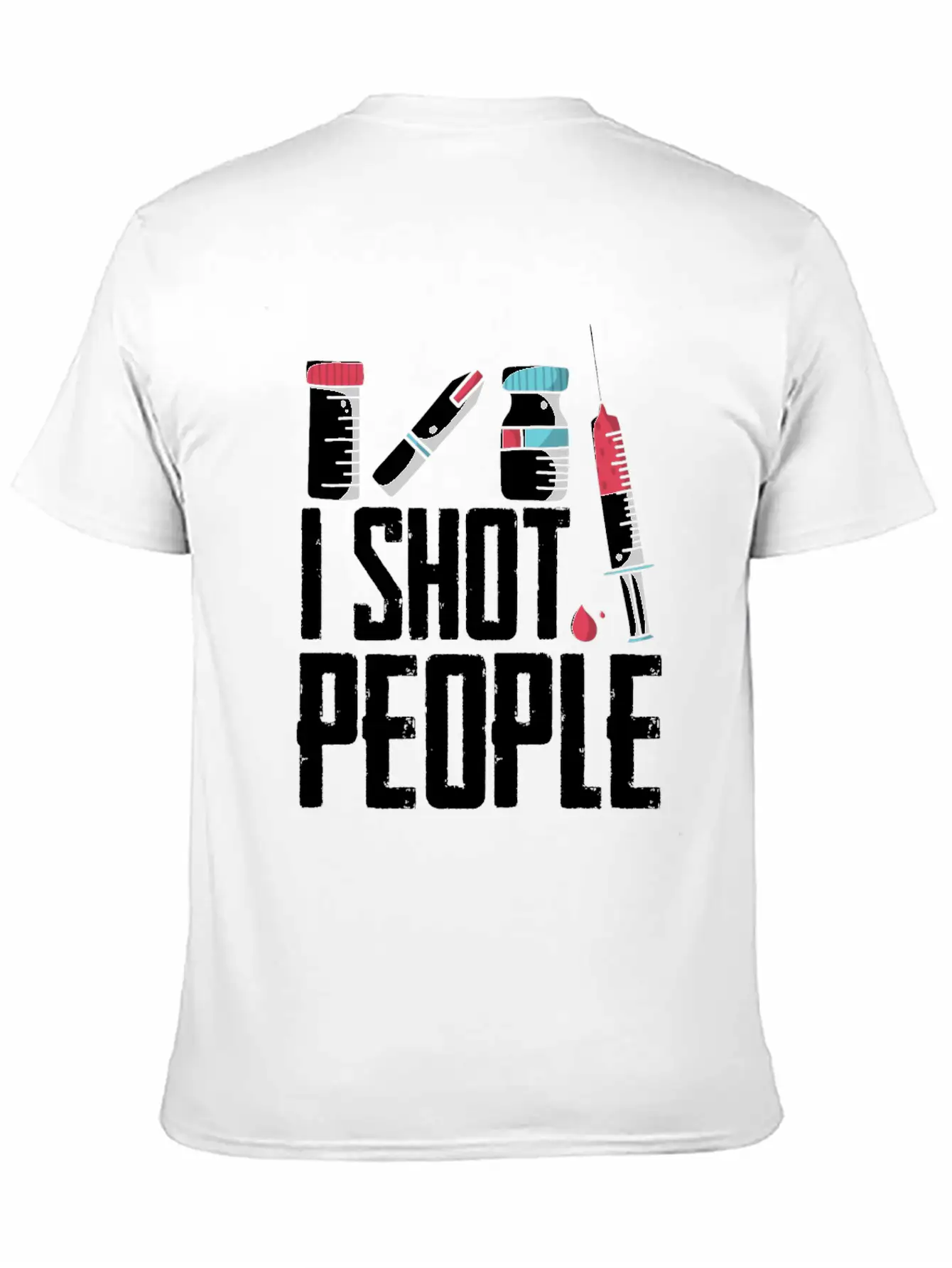 I Shot People Diabetes Insulin Awareness Month Stylish Everyday T-Shirt – Unisex Basic Cotton Tee