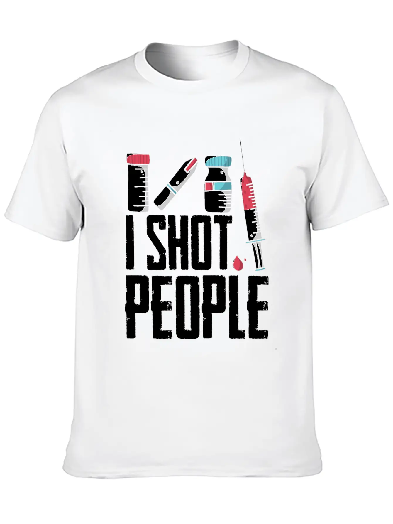 I Shot People Diabetes Insulin Awareness Month Stylish Everyday T-Shirt – Unisex Basic Cotton Tee