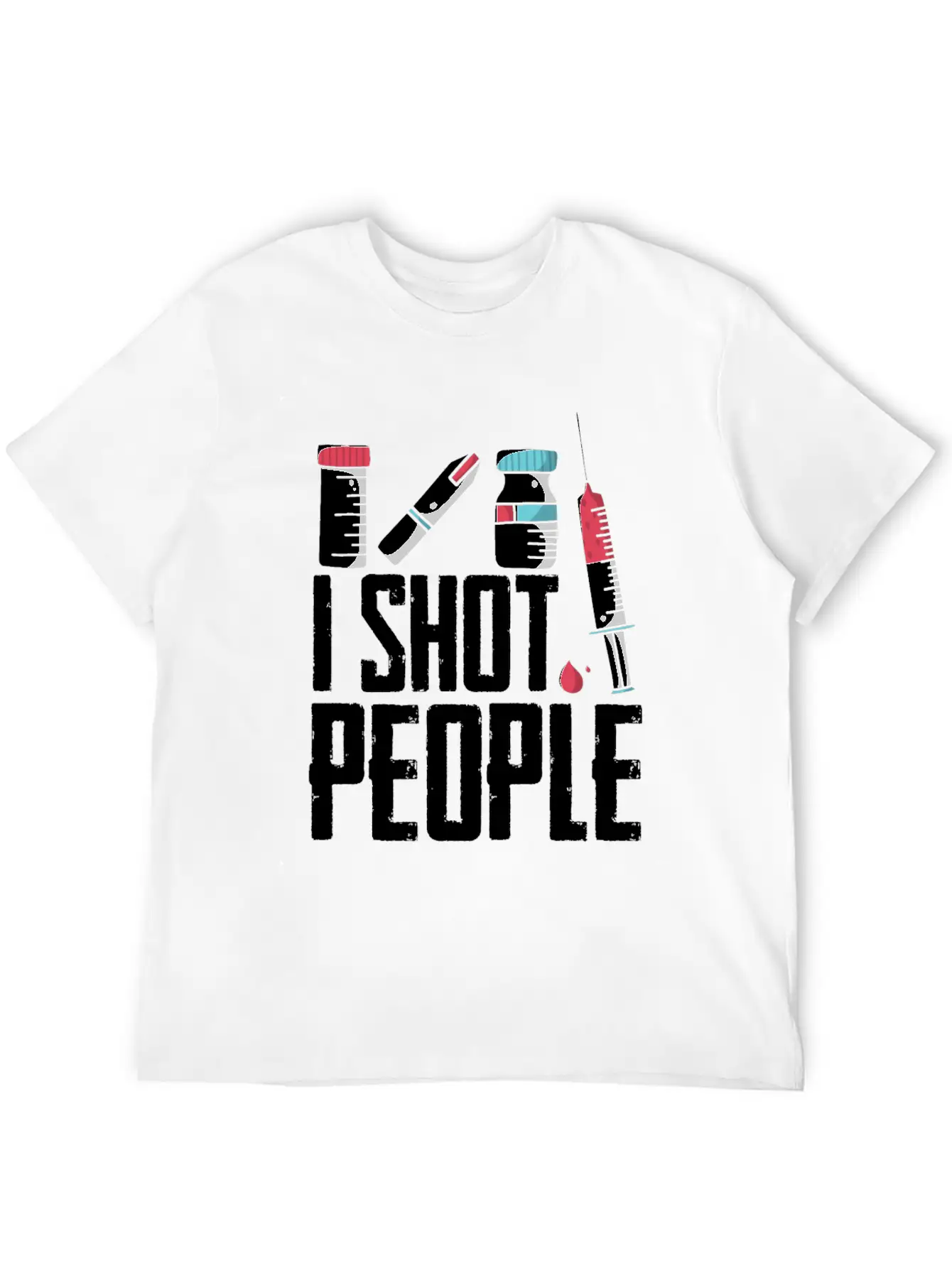 I Shot People Diabetes Insulin Awareness Month Stylish Everyday T-Shirt – Unisex Basic Cotton Tee