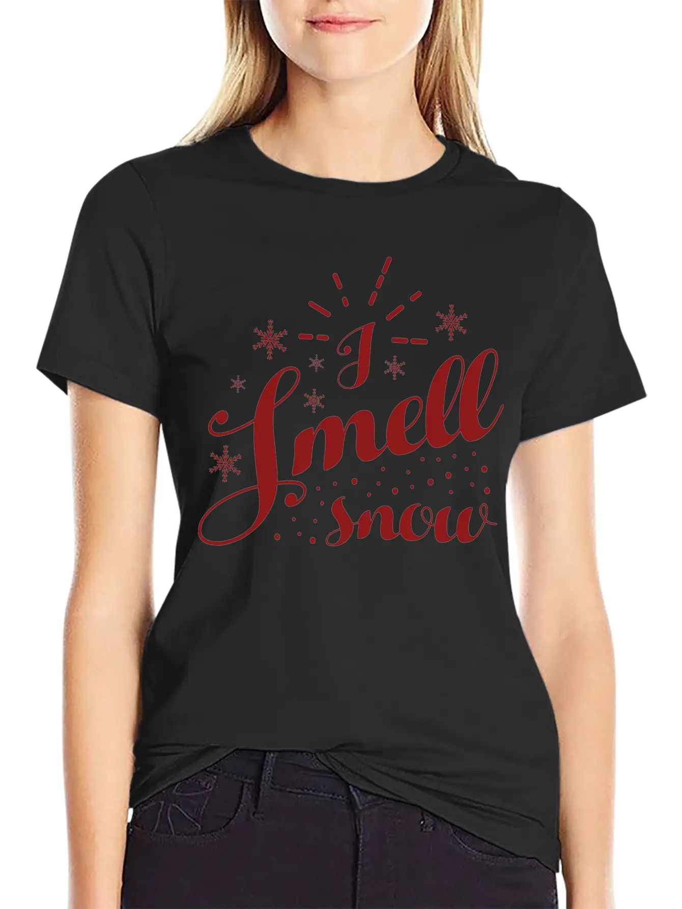 I Smell Snow Simple Everyday Graphic Tee – Lightweight Summer Wear