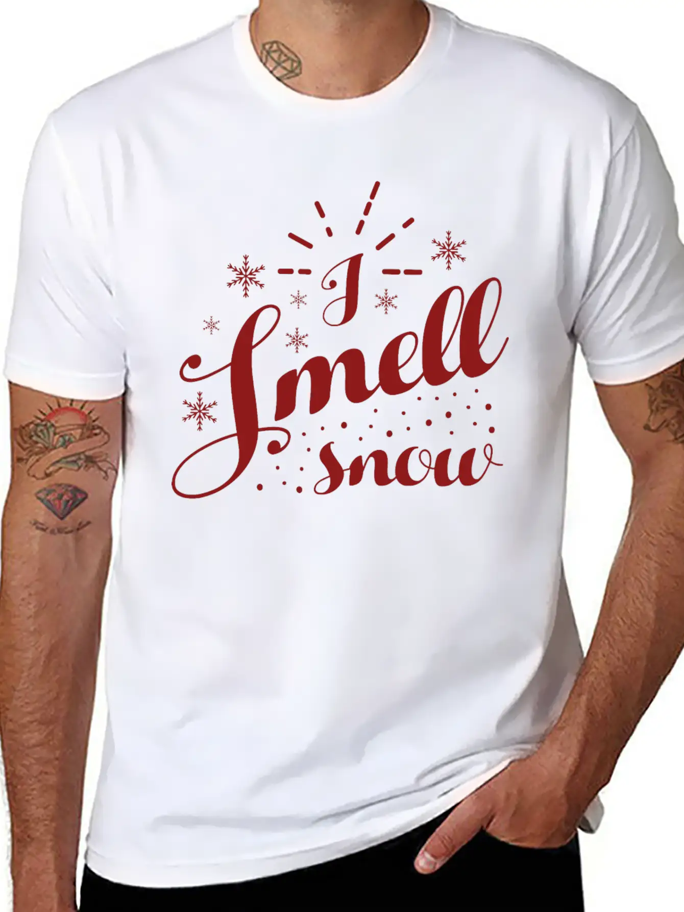 I Smell Snow Simple Everyday Graphic Tee – Lightweight Summer Wear