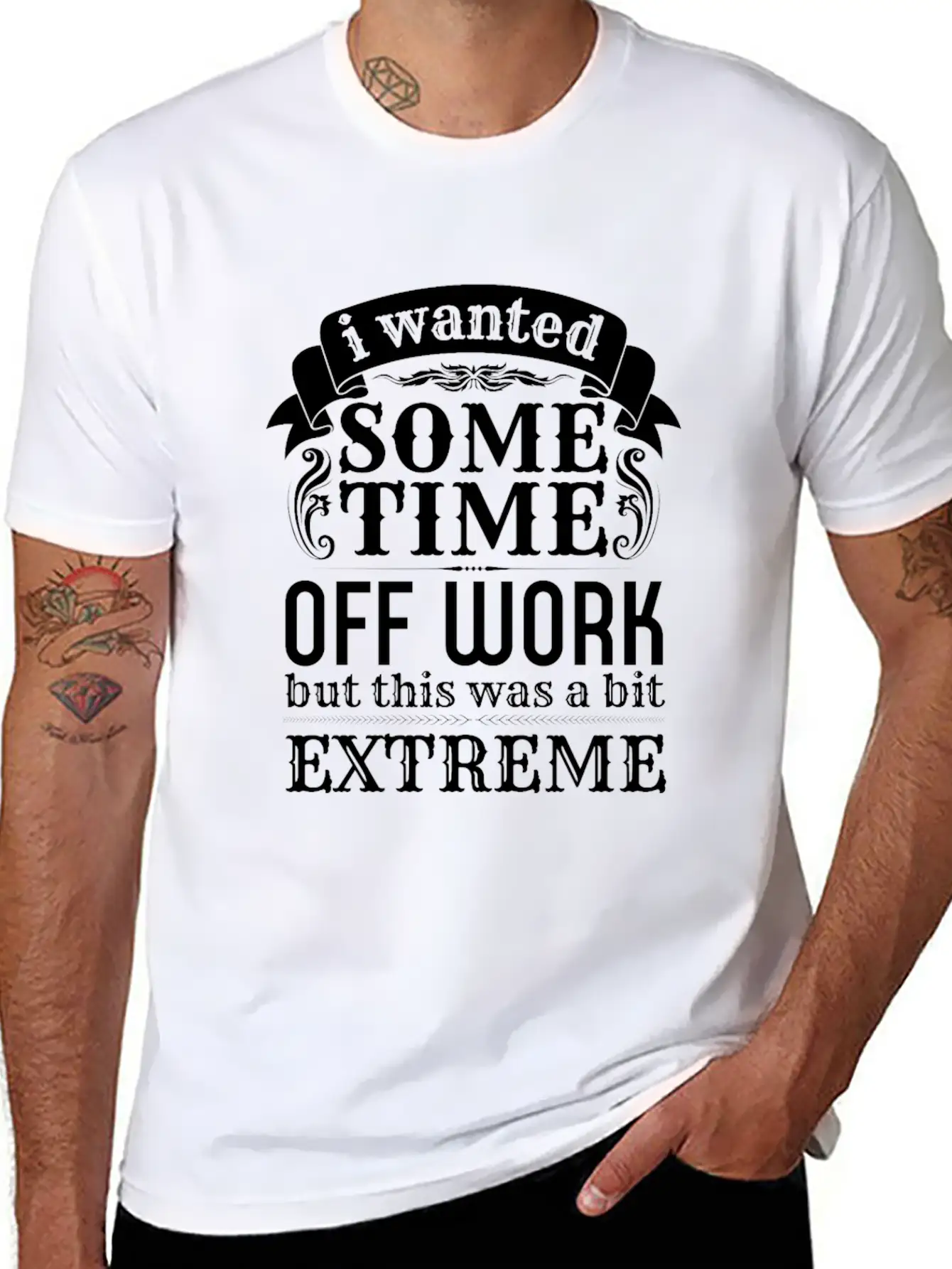 I Wanted Some Time Off - Broken Bone Recovery Basic Graphic T-Shirt – Daily Comfort In Soft Cotton