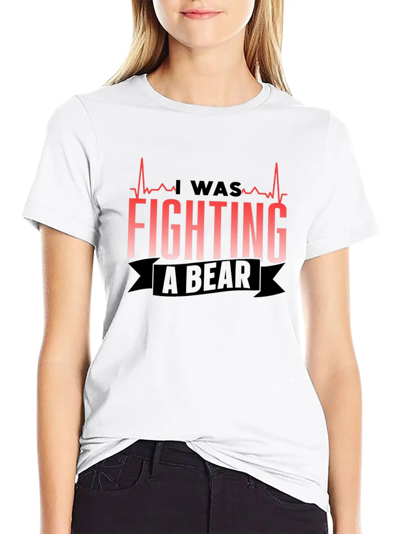 I Was Fighting A Bear Recover Recovery Survivor Basic Graphic T-Shirt – Daily Comfort In Soft Cotton